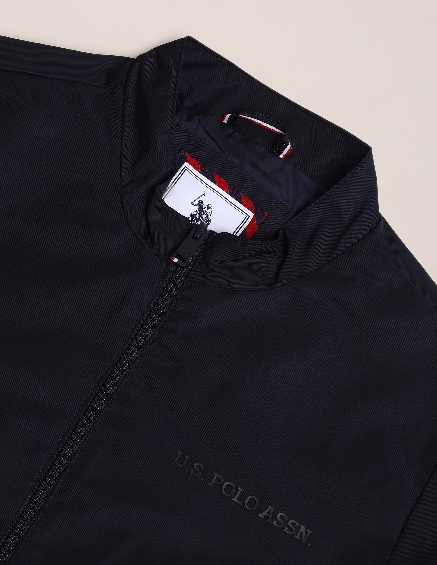 Solid Casual Jacket Navy - U.S. Polo Assn. India | Large
