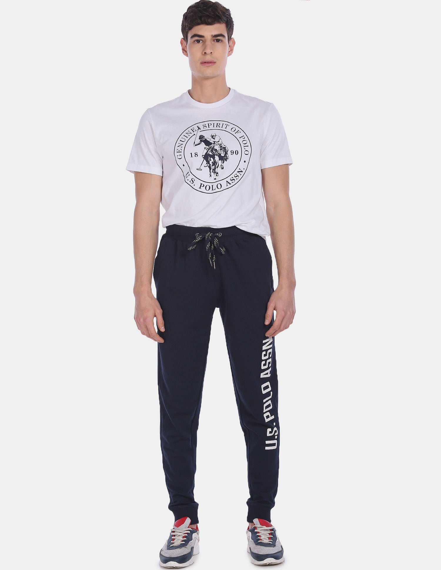 Comfort Fit Solid I675 Joggers - Pack Of 1 Navy - U.S. POLO ASSN. | Large