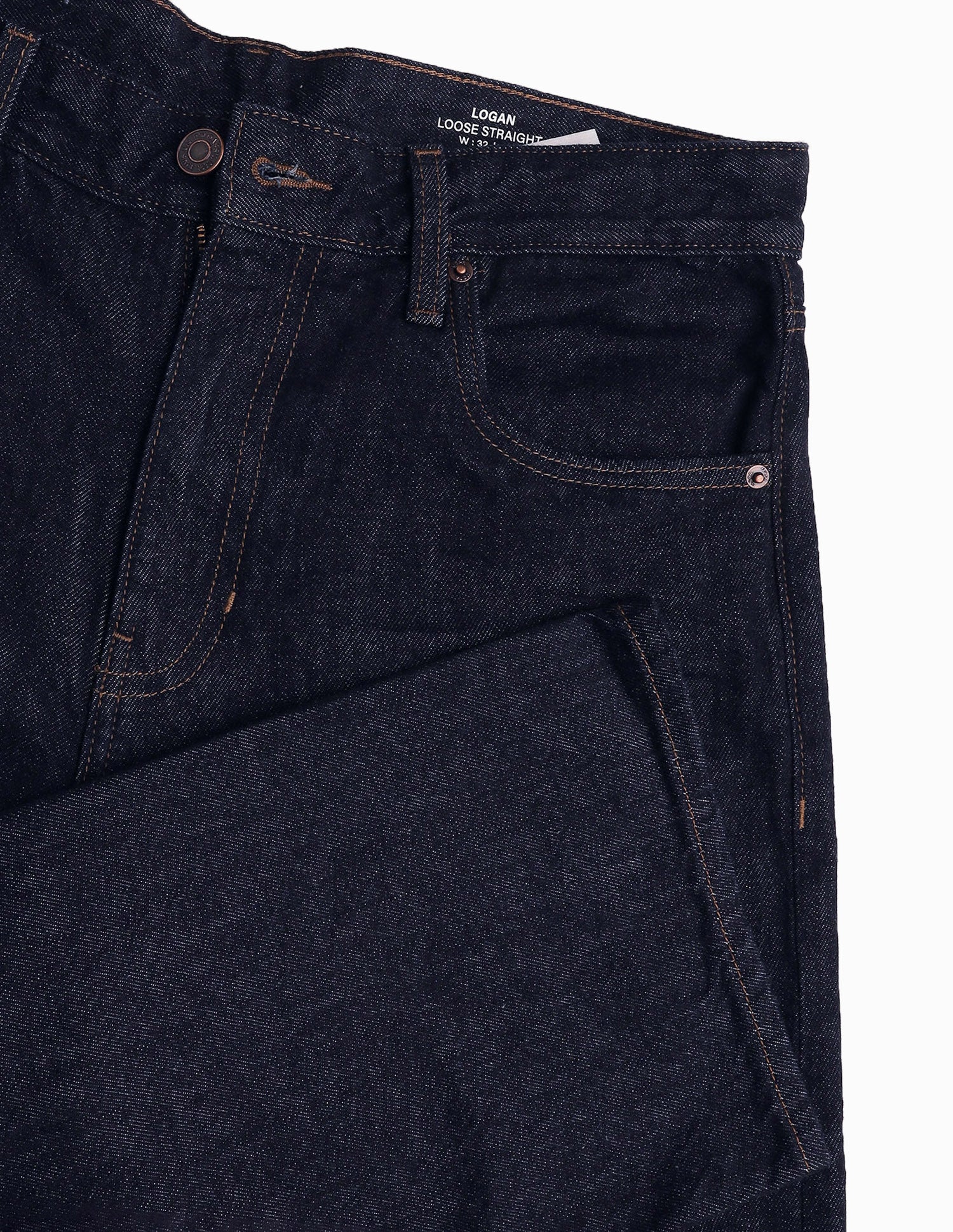 Logan Loose Straight Fit Rinsed Jeans Rinse Blue - U.S. Polo Assn. India | Large