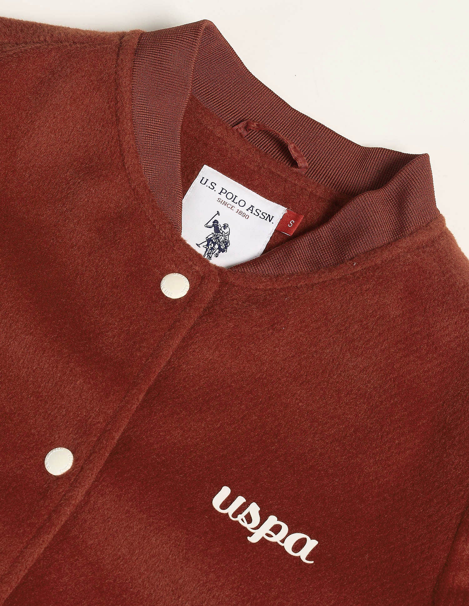 Varsity Collar Regular Jacket Rust - U.S. POLO ASSN. | Large
