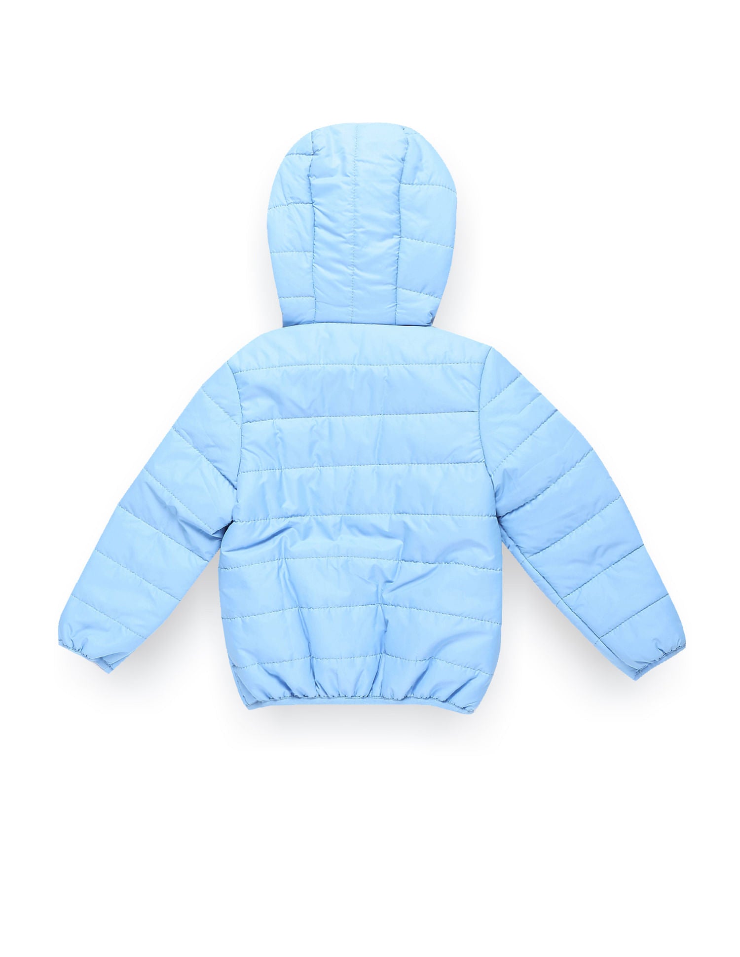 Boys Solid Hooded Puffer Jacket Light Blue - U.S. POLO ASSN. | Large