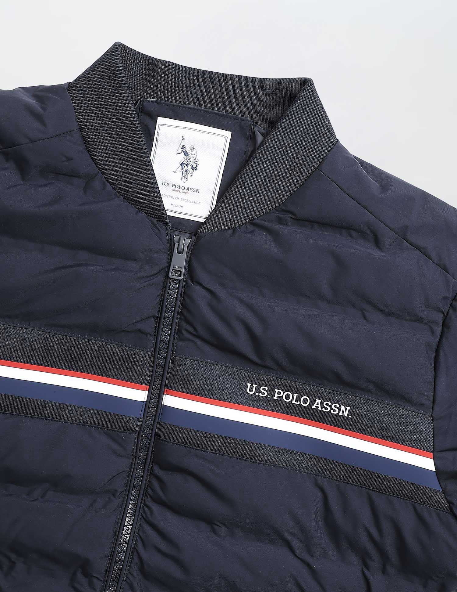 Puffer Baseball Collar Regular Fit Jacket Navy - U.S. Polo Assn. India | Large