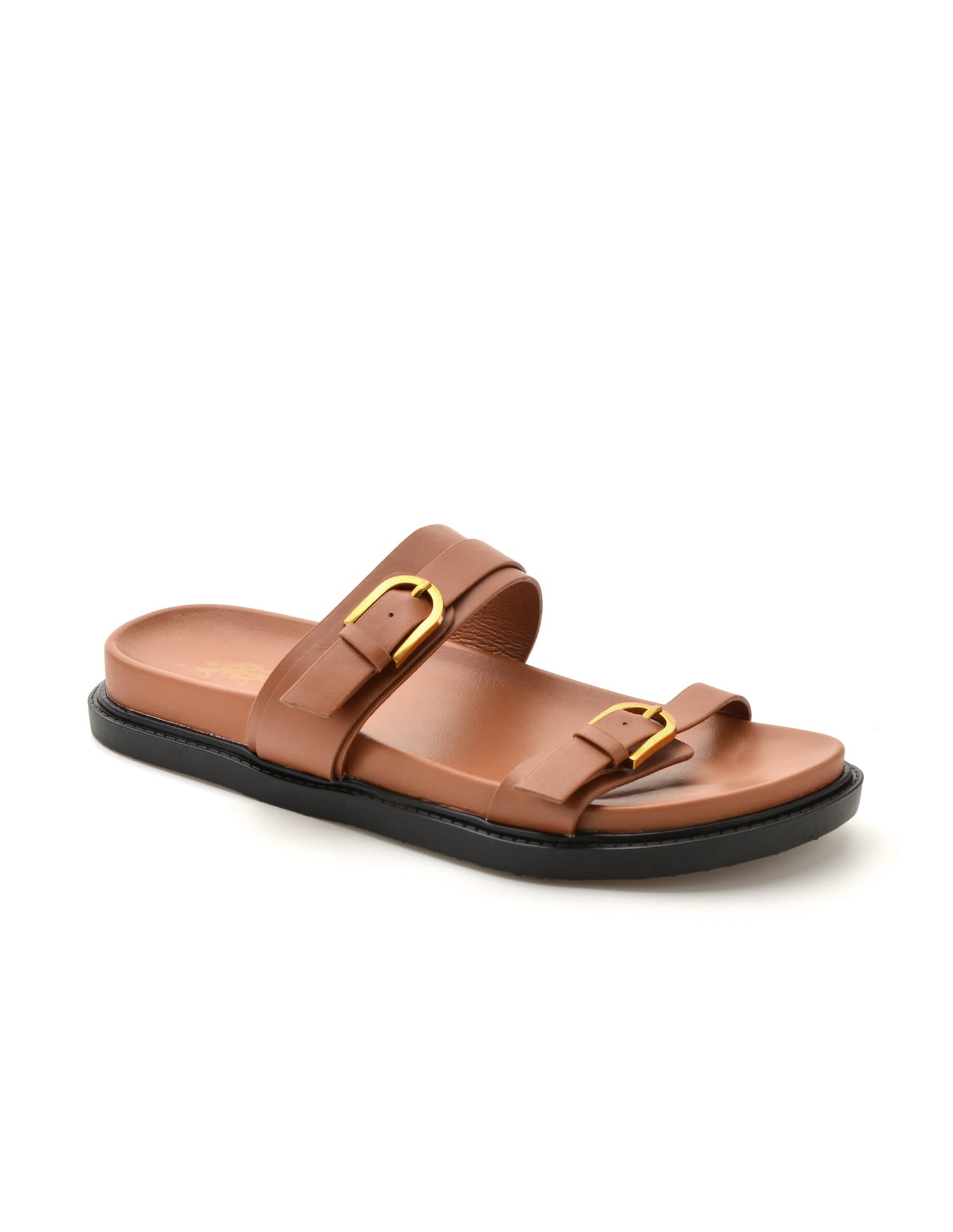 Textured Vincenza Slippers Tan - U.S. Polo Assn. India | Large