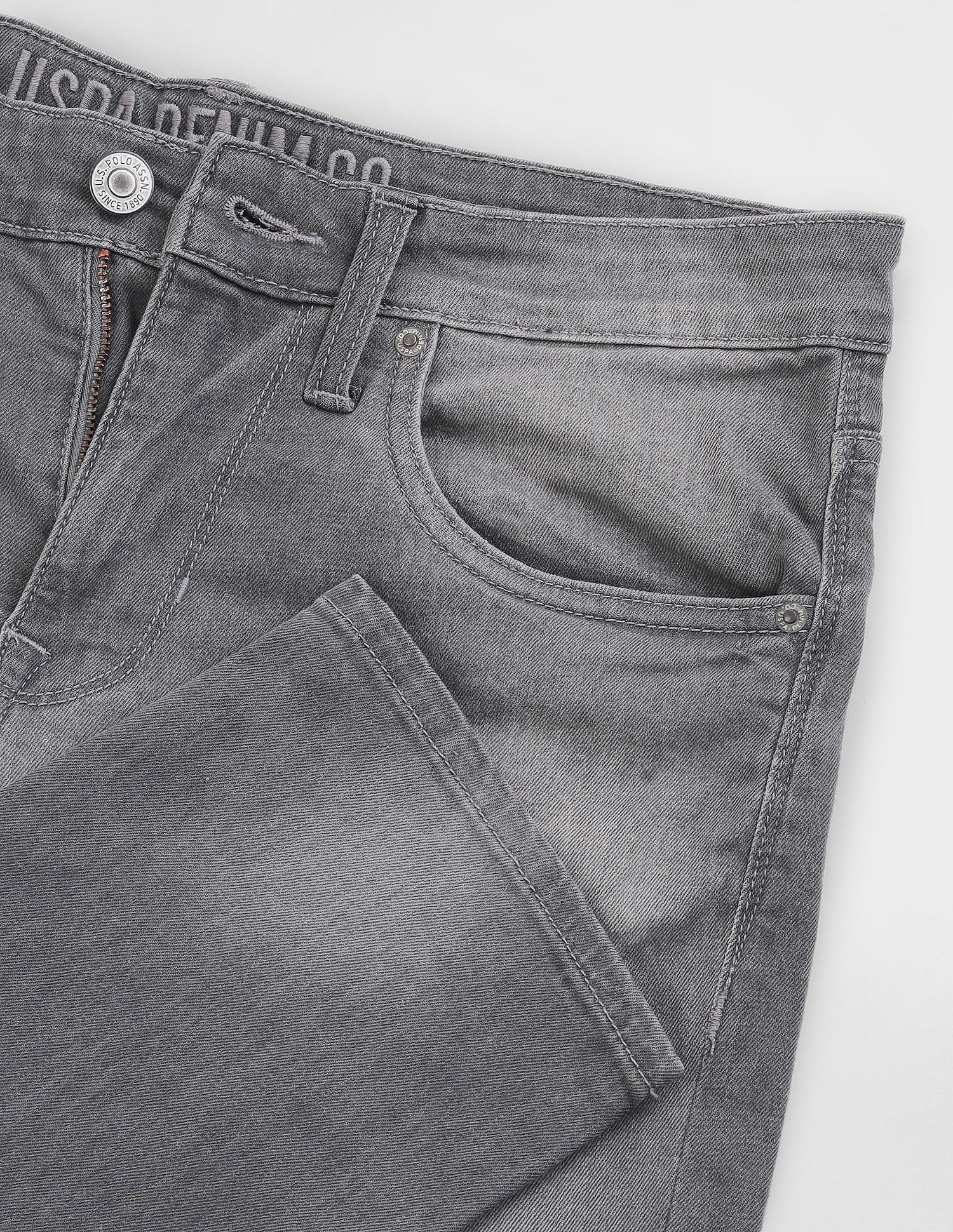 Regallo Skinny Fit Grey Jeans Light Grey - U.S. POLO ASSN. | Large