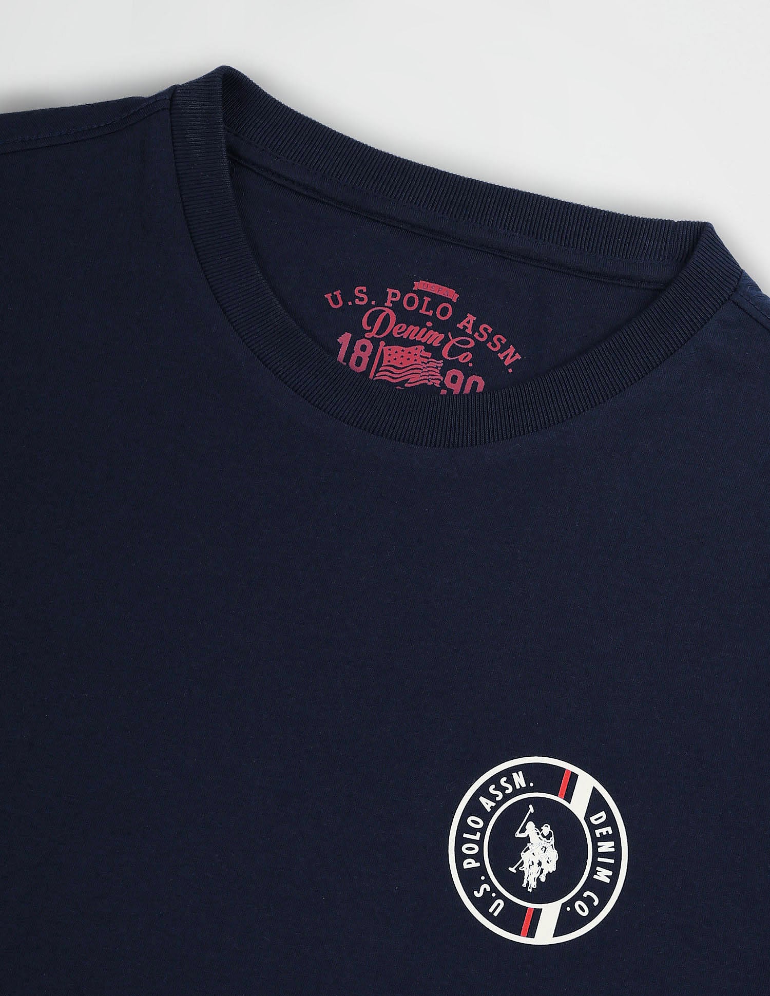 Muscle Fit Cotton T-Shirt Navy - U.S. POLO ASSN. | Large