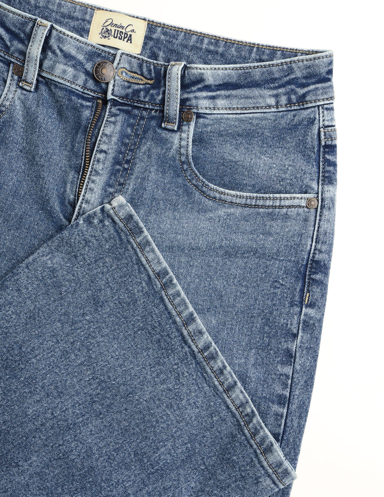 High Rise Flared Fit Jeans Blue - U.S. Polo Assn. India | Large