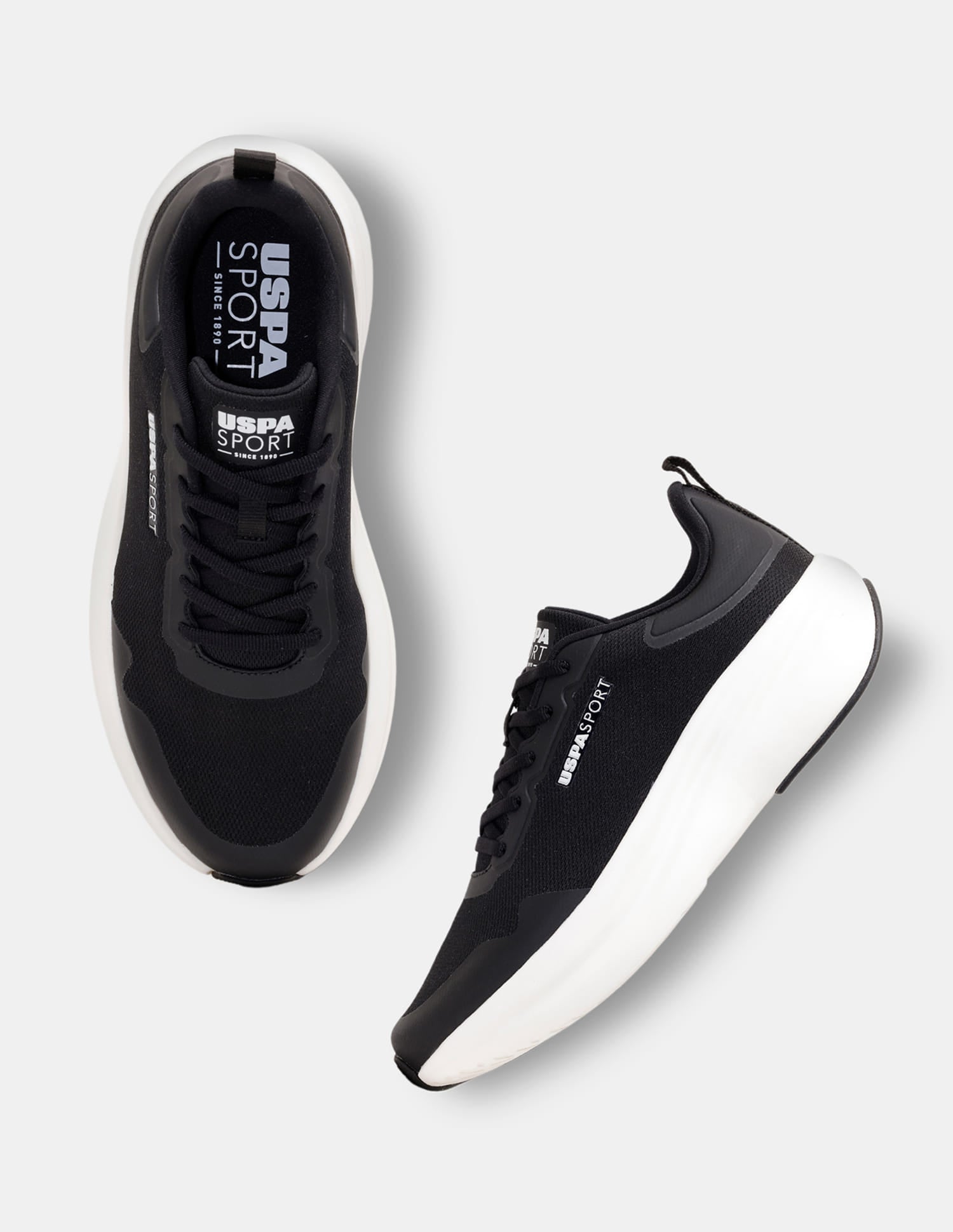 Men Black Blaze Uspa Sport Sneakers