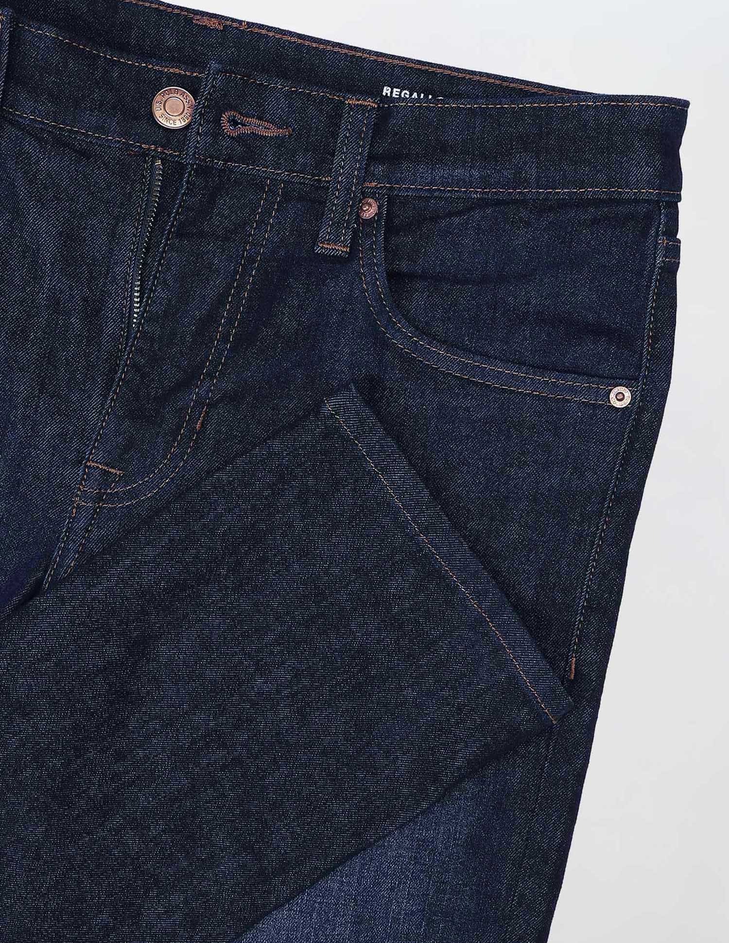 Regallo Skinny Fit Blue Jeans Dark Blue - U.S. Polo Assn. India | Large