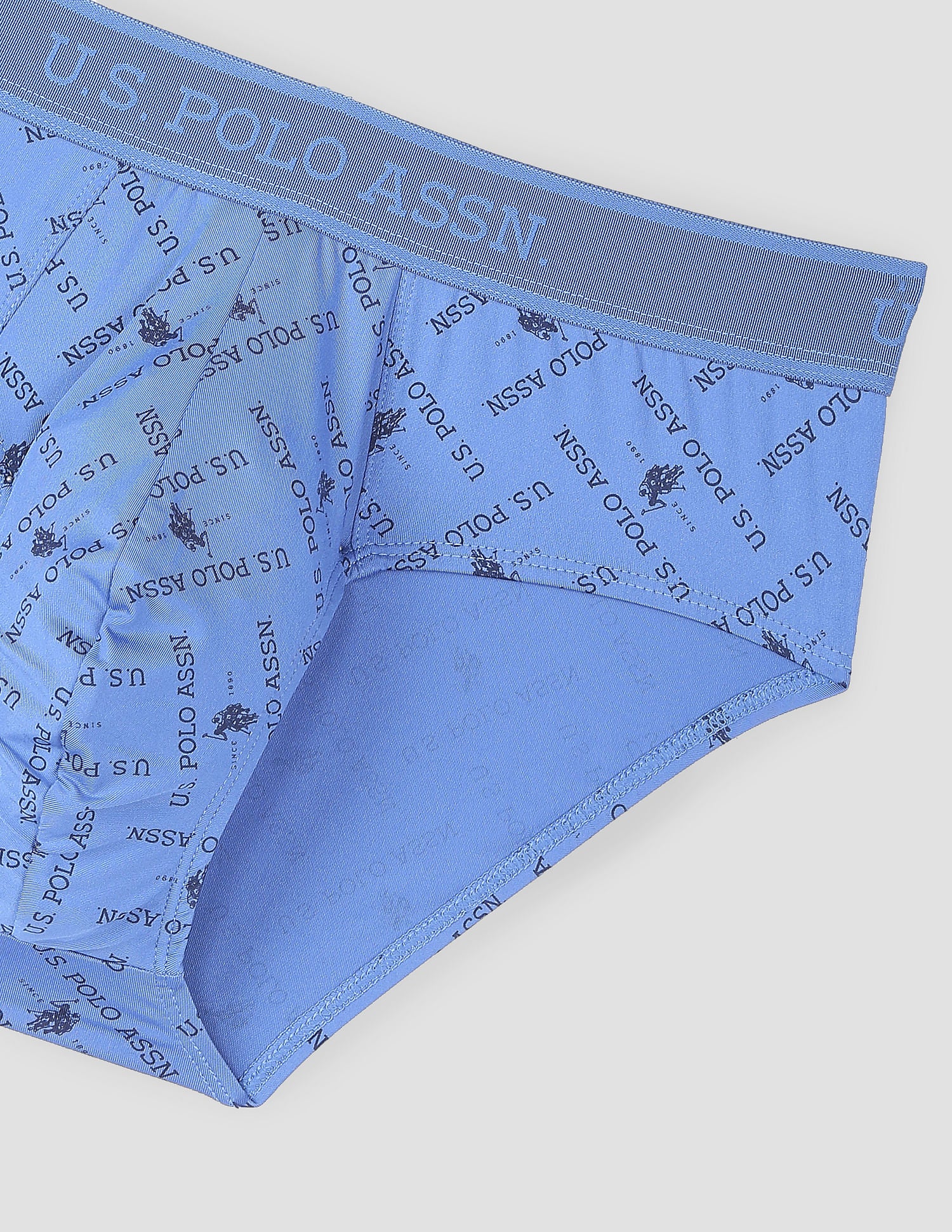 Nylon Stretch Printed AB002 Active Briefs - Pack Of 1 Federal Blue - U.S. POLO ASSN. | Large