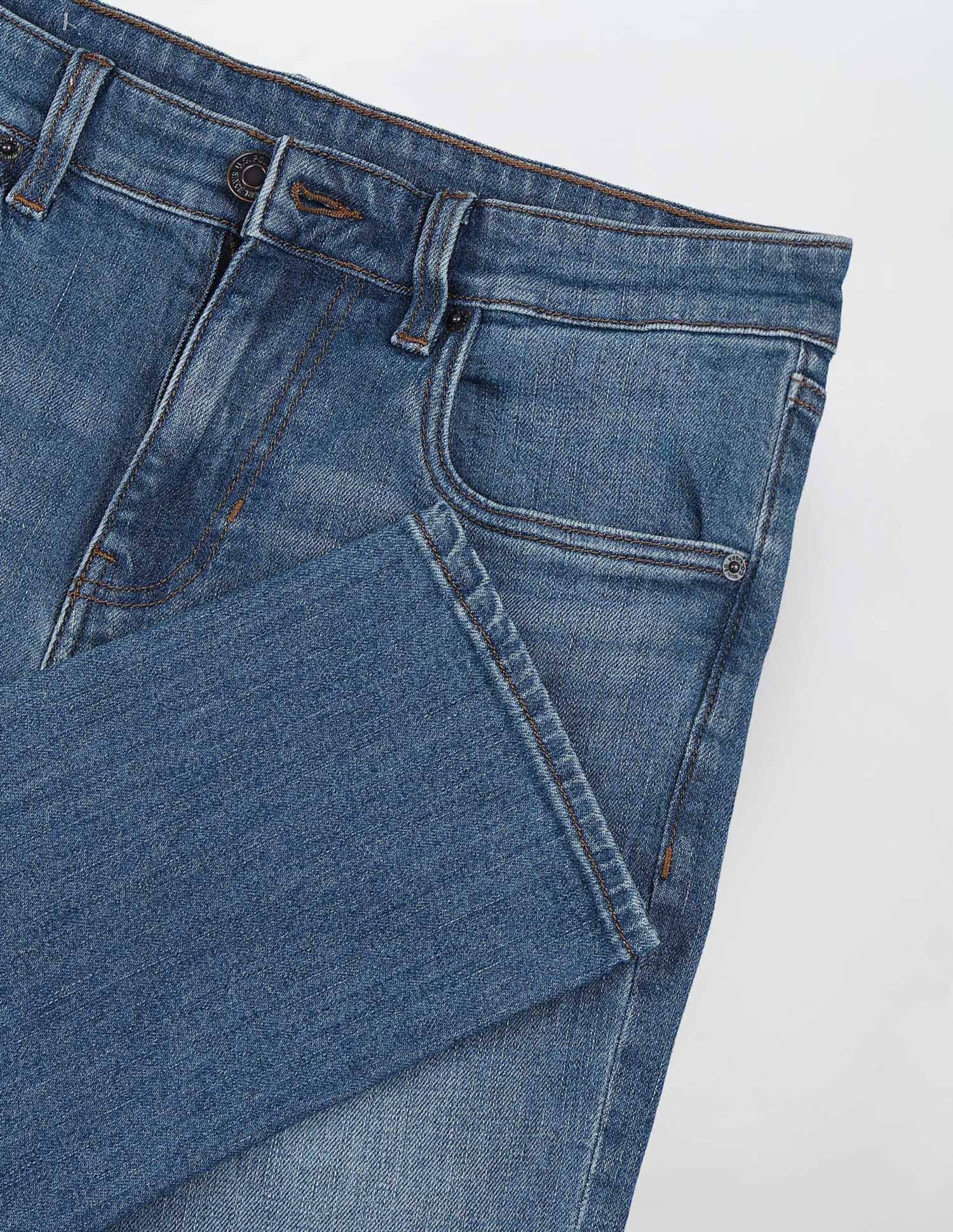 Regallo Skinny Fit Blue Jeans Mid Blue - U.S. Polo Assn. India | Large