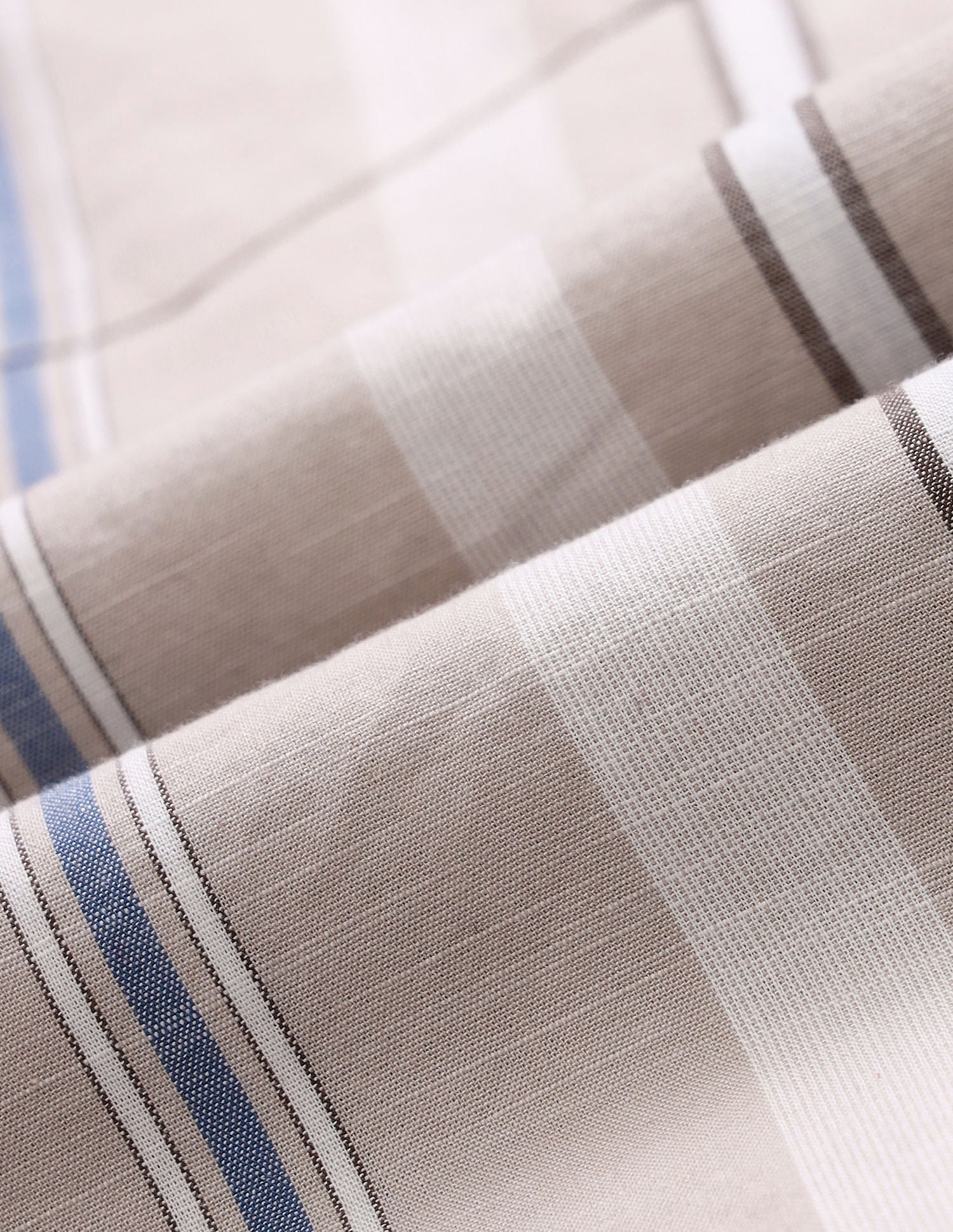 Vertical Striped Slim Fit Dobby Shirt Khaki - U.S. POLO ASSN. | Large