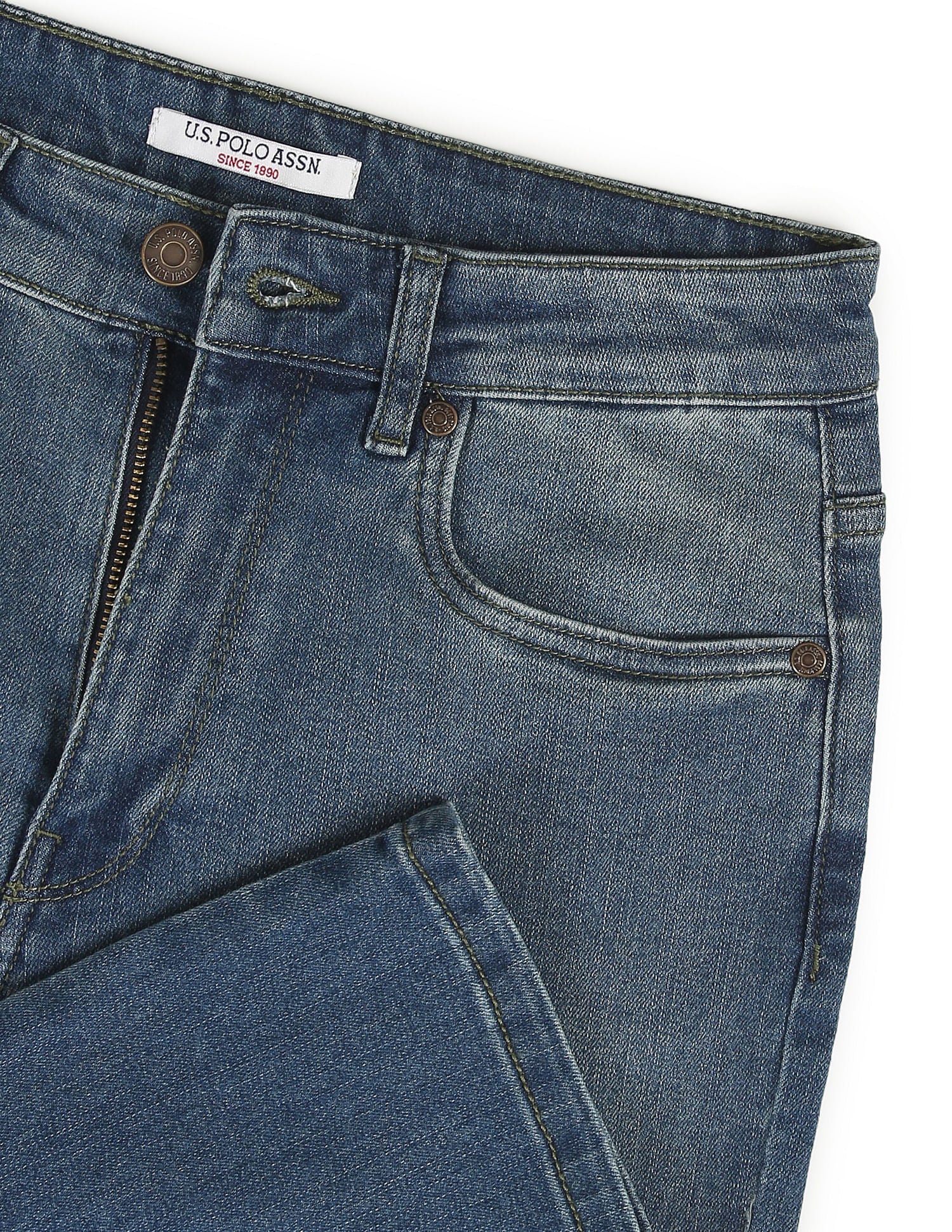 Slim Fit Blue Jeans Blue - U.S. Polo Assn. India | Large