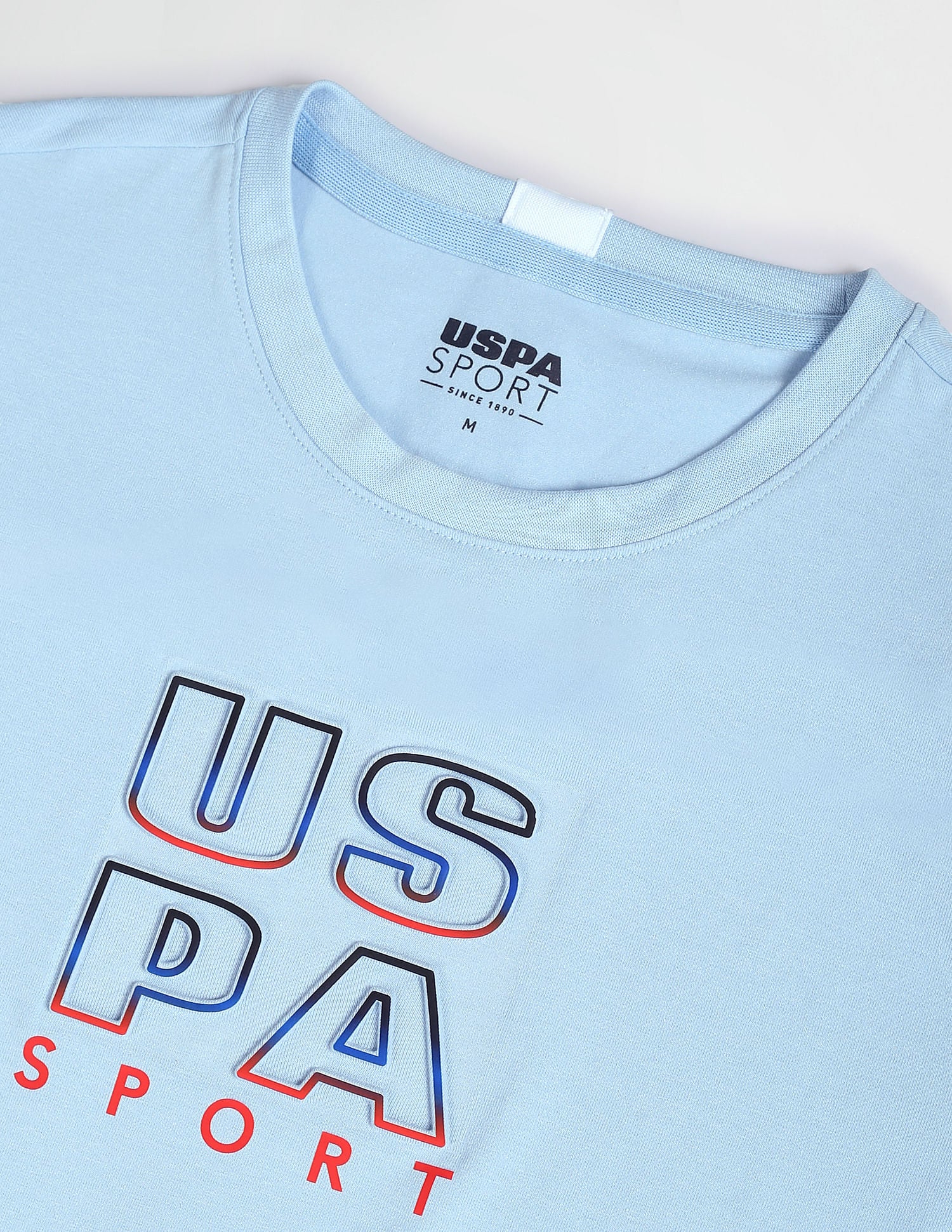 Slim Fit Brand Print T-Shirt Blue - U.S. Polo Assn. India | Large