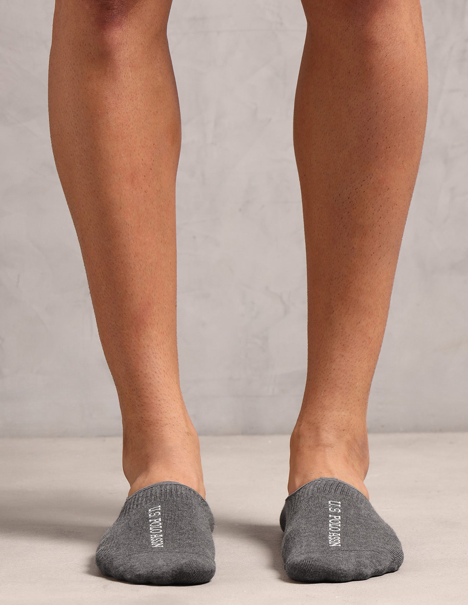 Cotton Stretch No Show ES013 Socks - Pack Of 3 Black, Navy, Anthra Mel - U.S. POLO ASSN. | Large