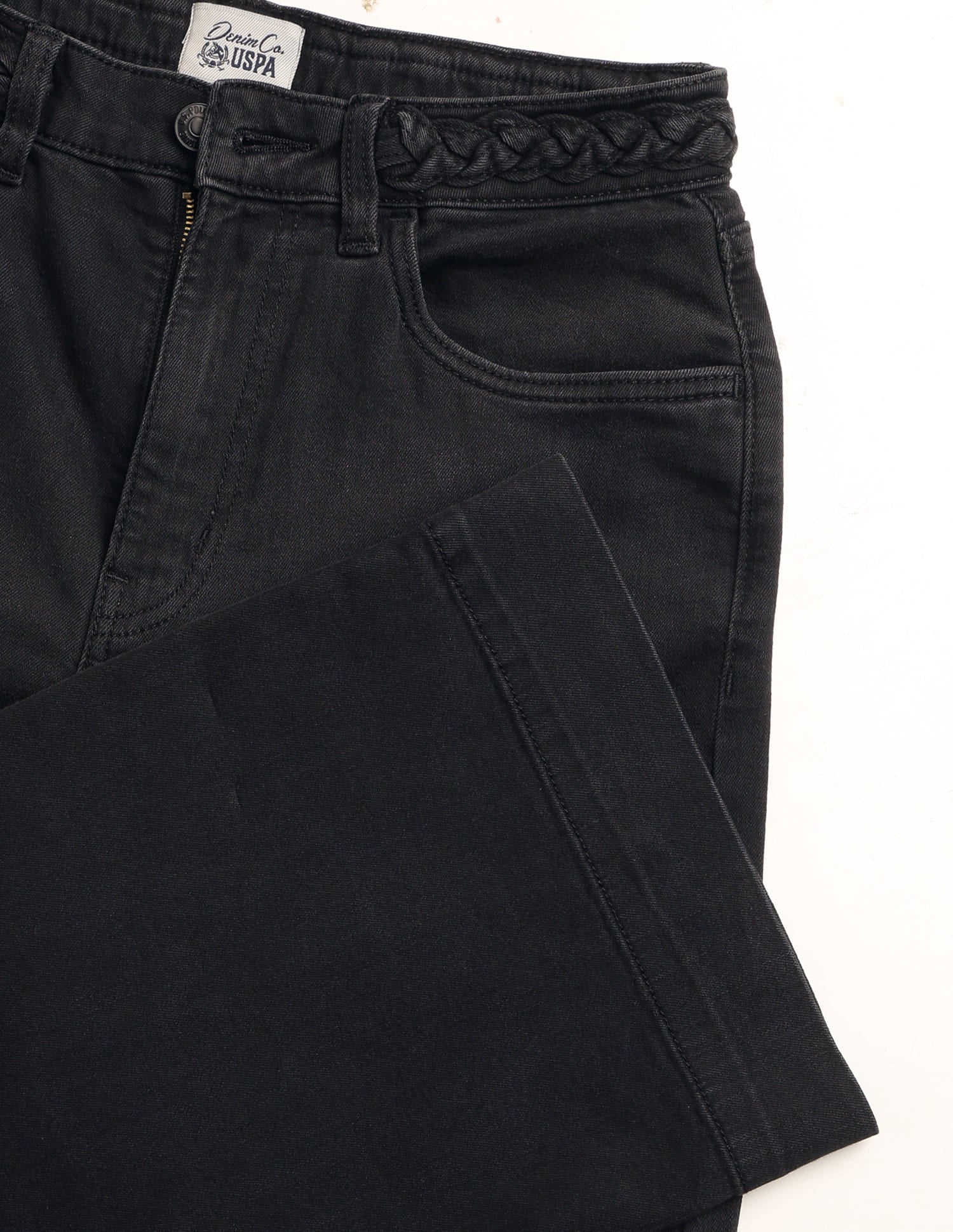 High Rise Wide Leg Fit Jeans Grey - U.S. Polo Assn. India | Large