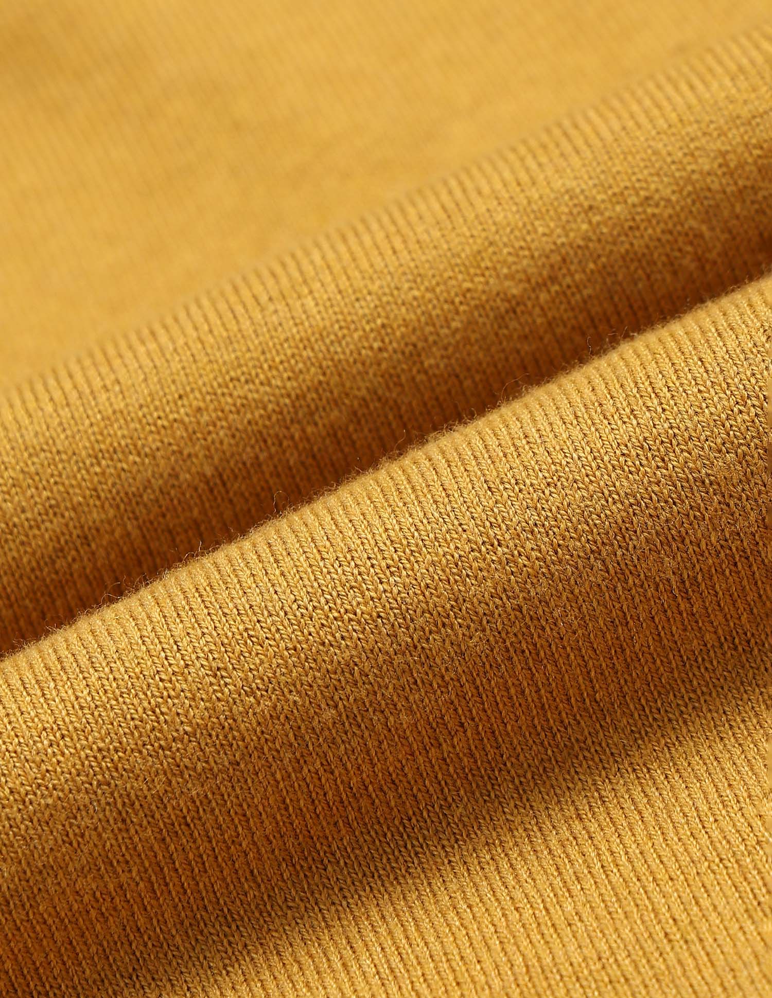 Heathered Regular Fit Sweater Mustard - U.S. POLO ASSN. | Large