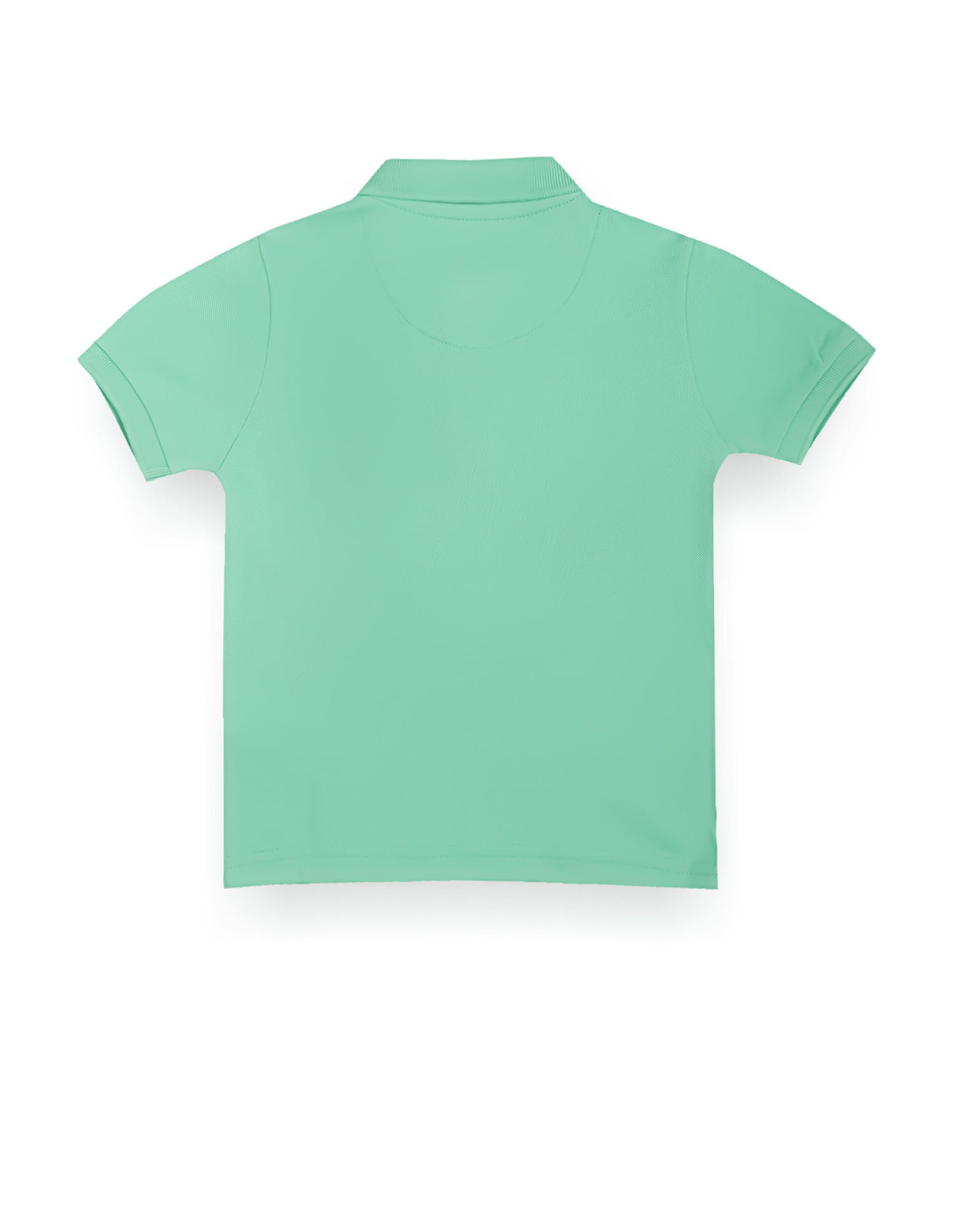 Pure Cotton Solid Polo Shirt Green - U.S. POLO ASSN. | Large