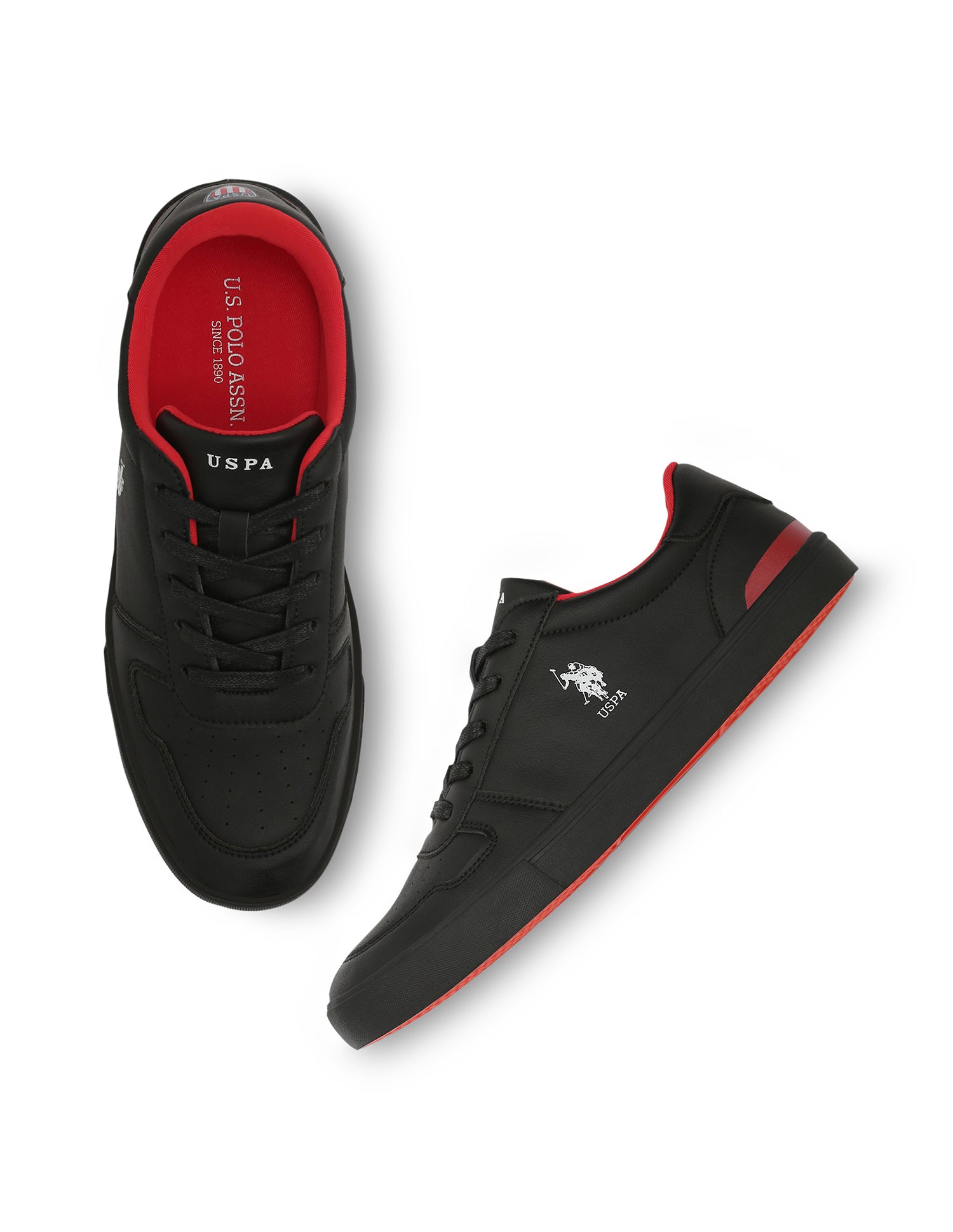 Men Britt 2.0 Round Toe Sneakers Black - U.S. Polo Assn. India | Large