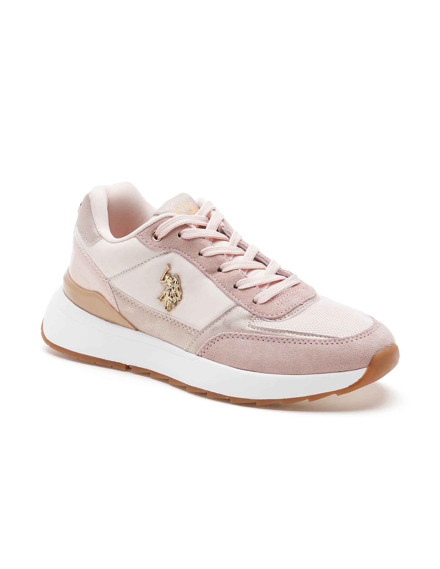 Women Colour Block Carrie Sneakers Pink - U.S. Polo Assn. India | Large