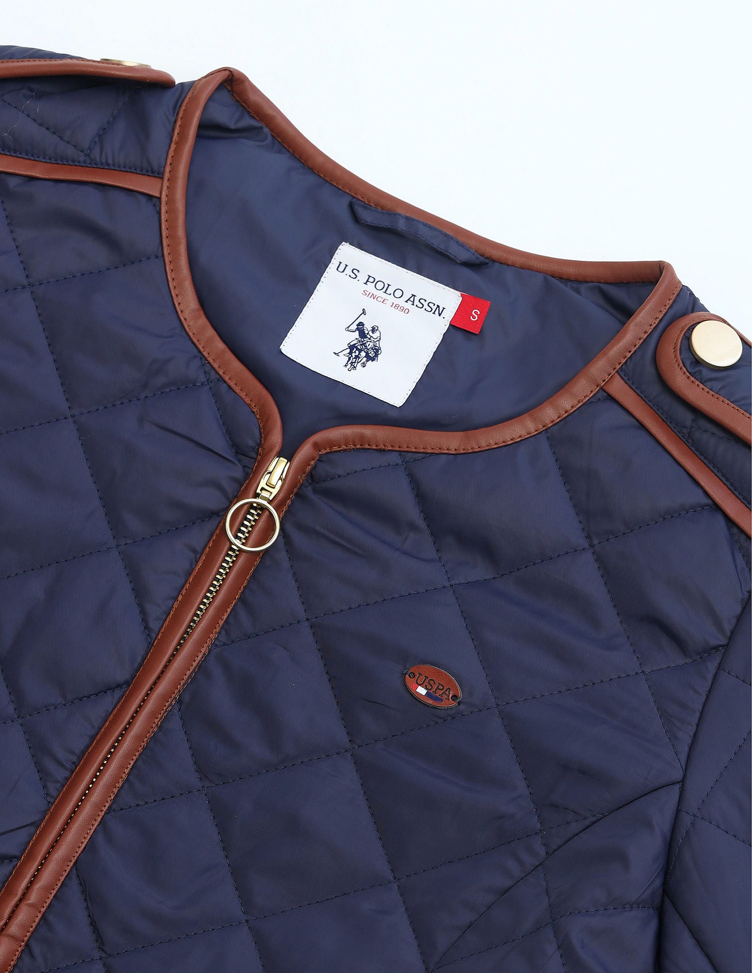 Longline Puffer Jacket Denim - U.S. POLO ASSN. | Large