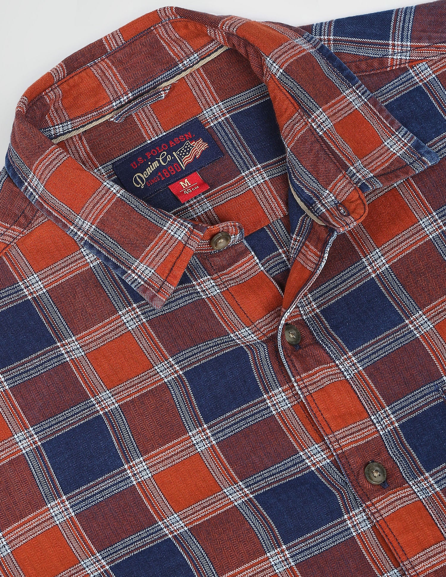 Indigo Vat Check Shirt Indigo - U.S. Polo Assn. India | Large