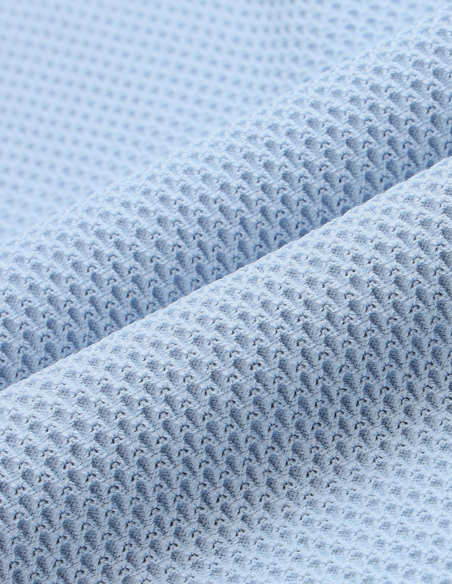 Textured Slim Fit T-Shirt Light Blue - U.S. Polo Assn. India | Large