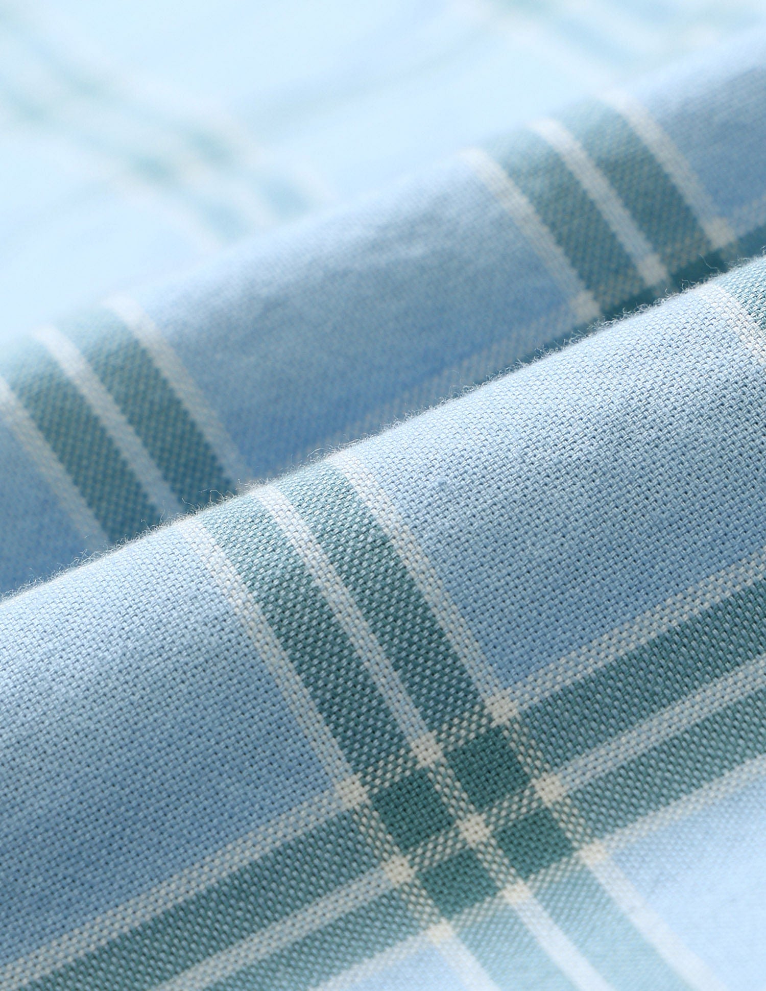 Tailored Fit Dobby Checked Shirt Light Blue - U.S. POLO ASSN. | Large