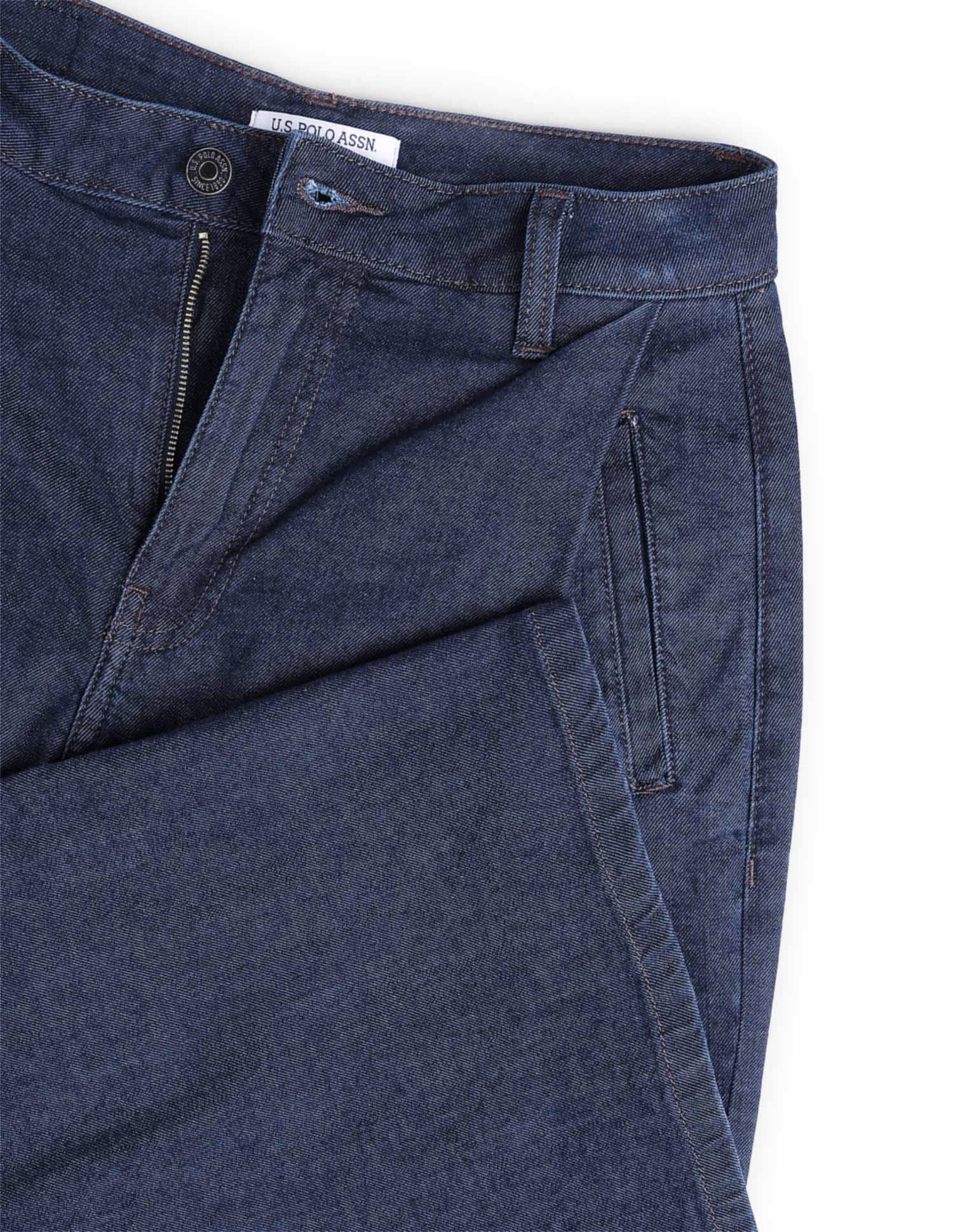 High Rise Wide-leg Fit Jeans Blue - U.S. POLO ASSN. | Large