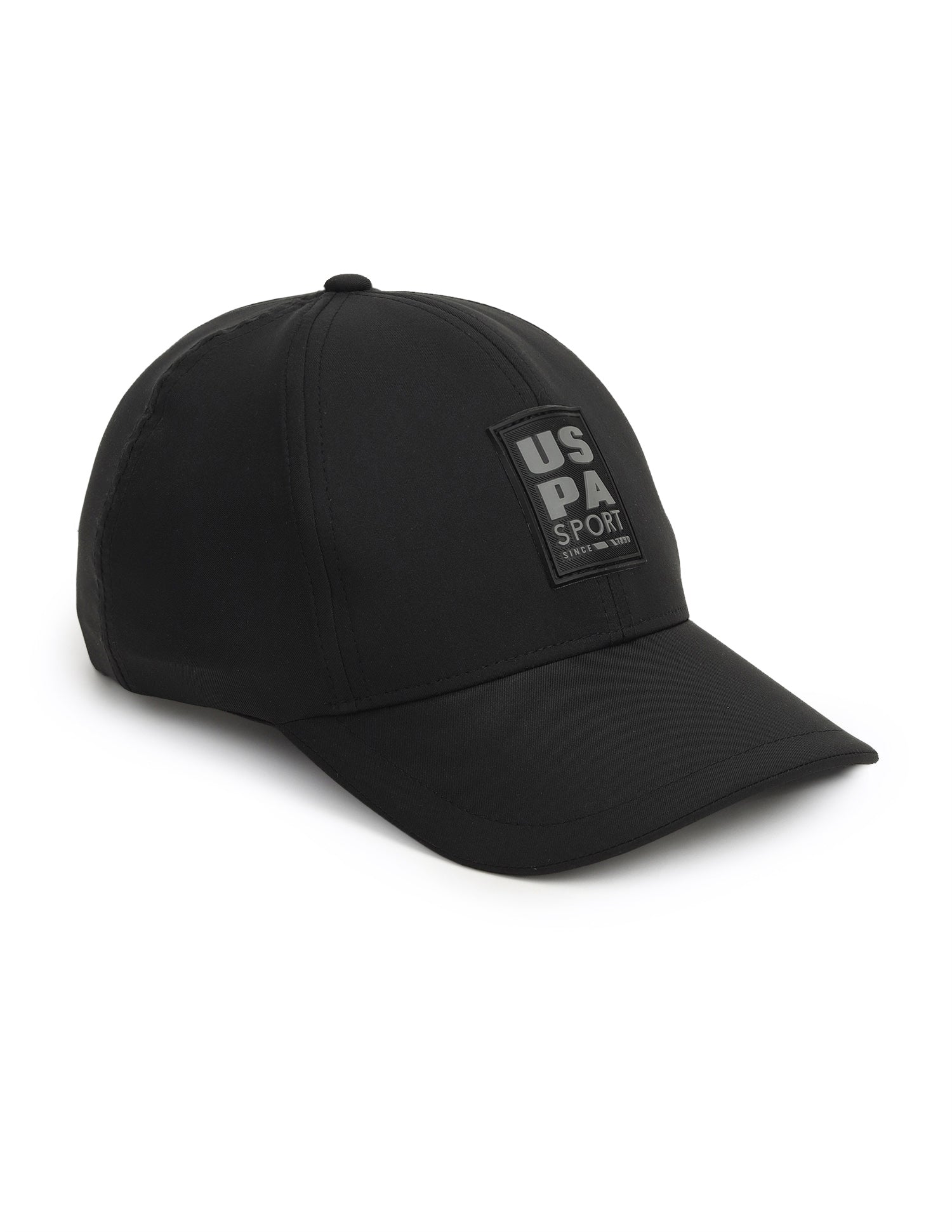 Brand Embossed Twill Cap Black - U.S. Polo Assn. India | Large