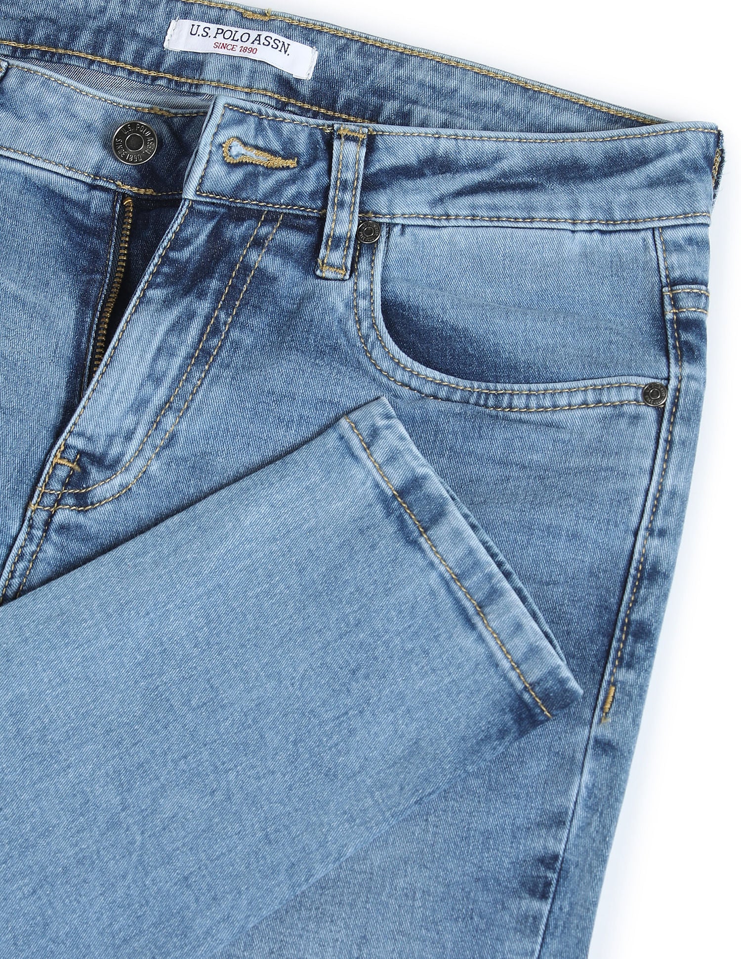 Skinny Fit Rinsed Jeans Blue - U.S. POLO ASSN. | Large