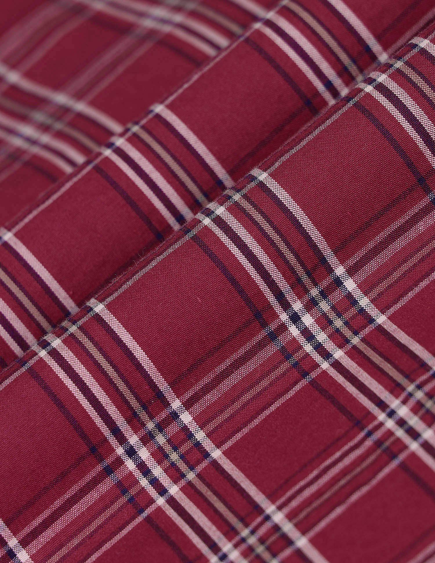 Dupplin Checked Poplin Shirt Red - U.S. Polo Assn. India | Large