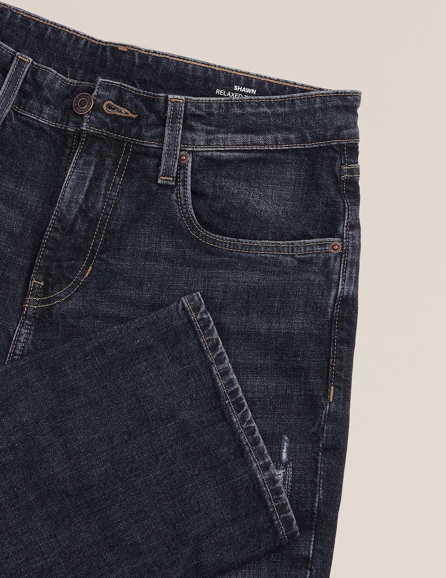 Shawn Relaxed Fit Blue Jeans Dark Blue - U.S. Polo Assn. India | Large