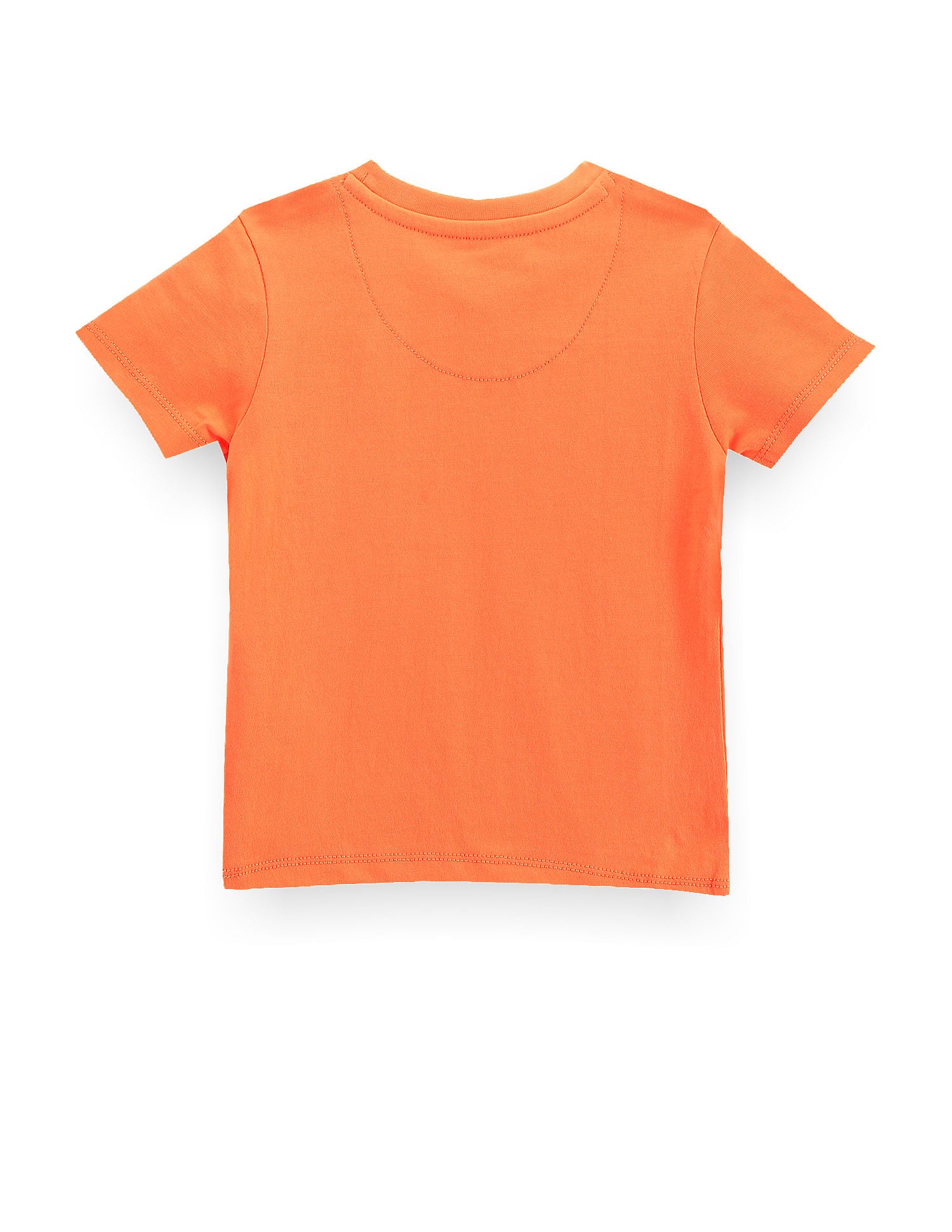 Boys Brand Print Cotton T-Shirt Orange - U.S. Polo Assn. India | Large