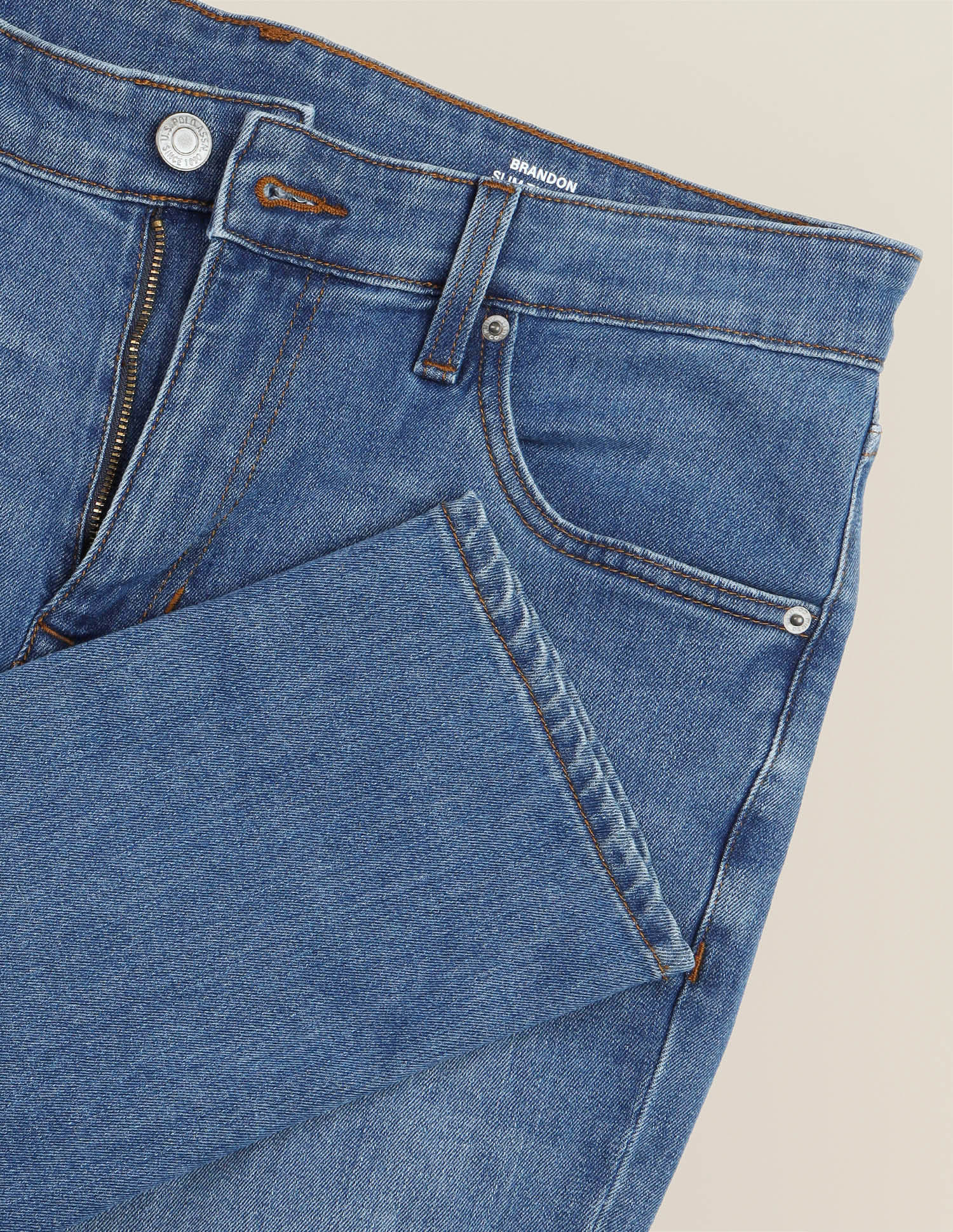 Brandon Slim-Tapered Fit Blue Jeans Blue - U.S. Polo Assn. India | Large