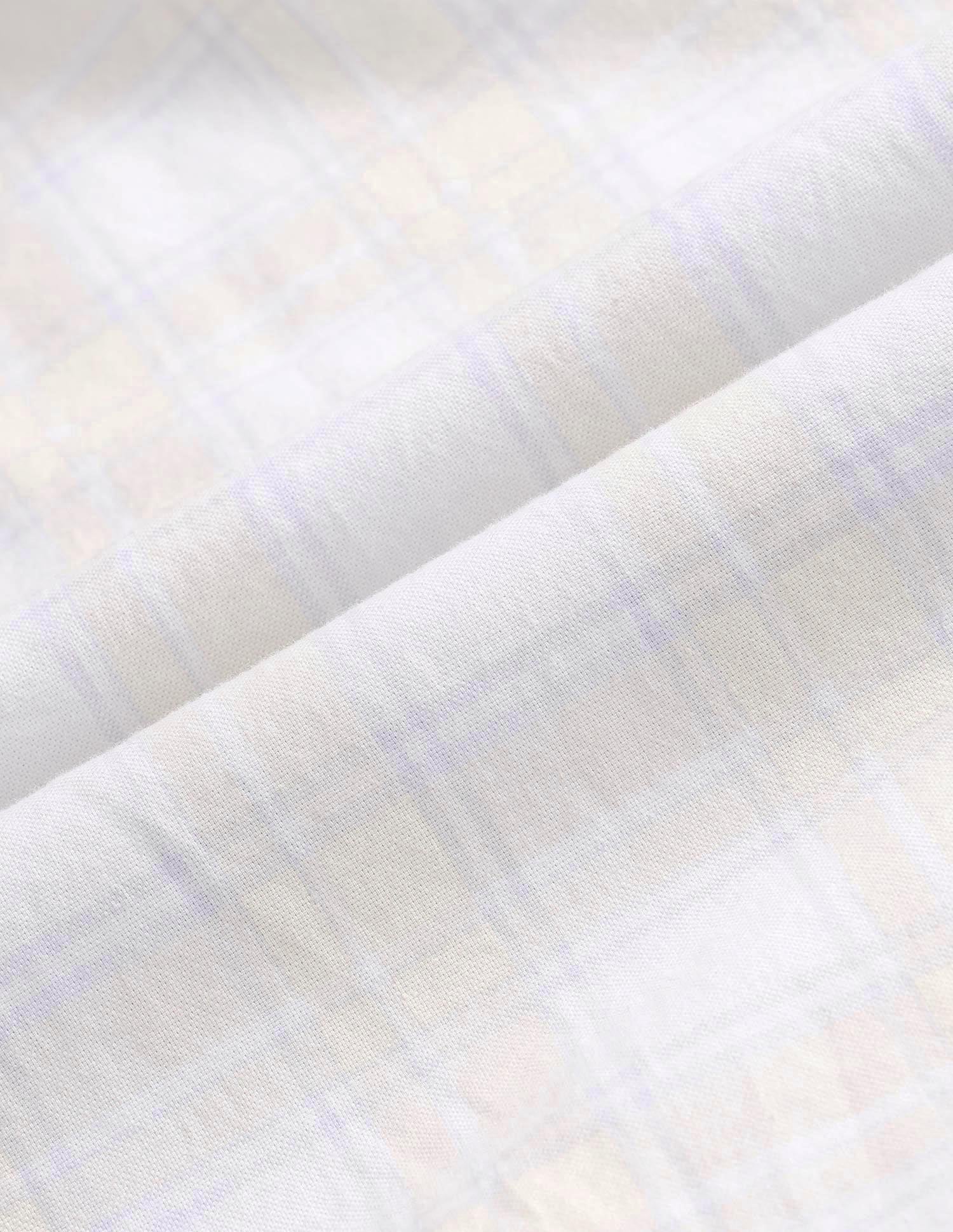 Grid Tattersall Checked Pure Cotton Shirt Beige - U.S. Polo Assn. India | Large