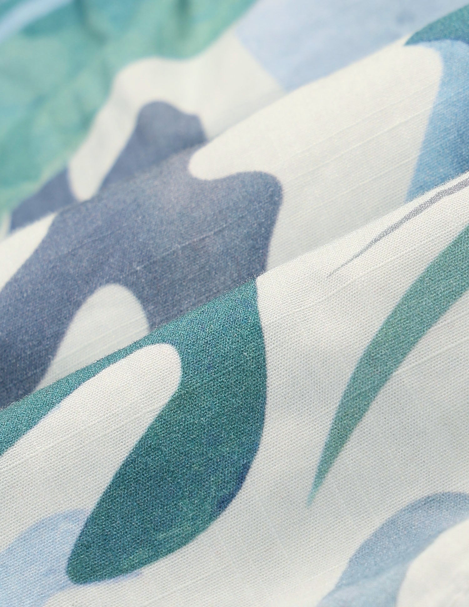 Boys Pure Cotton Tropical Printed Shorts Light Blue - U.S. POLO ASSN. | Large