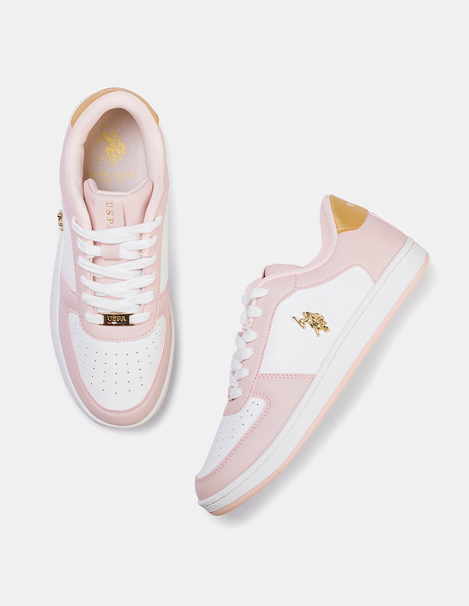 Women Colour Block Nyra 2.0 Sneakers Light Pink - U.S. POLO ASSN. | Large