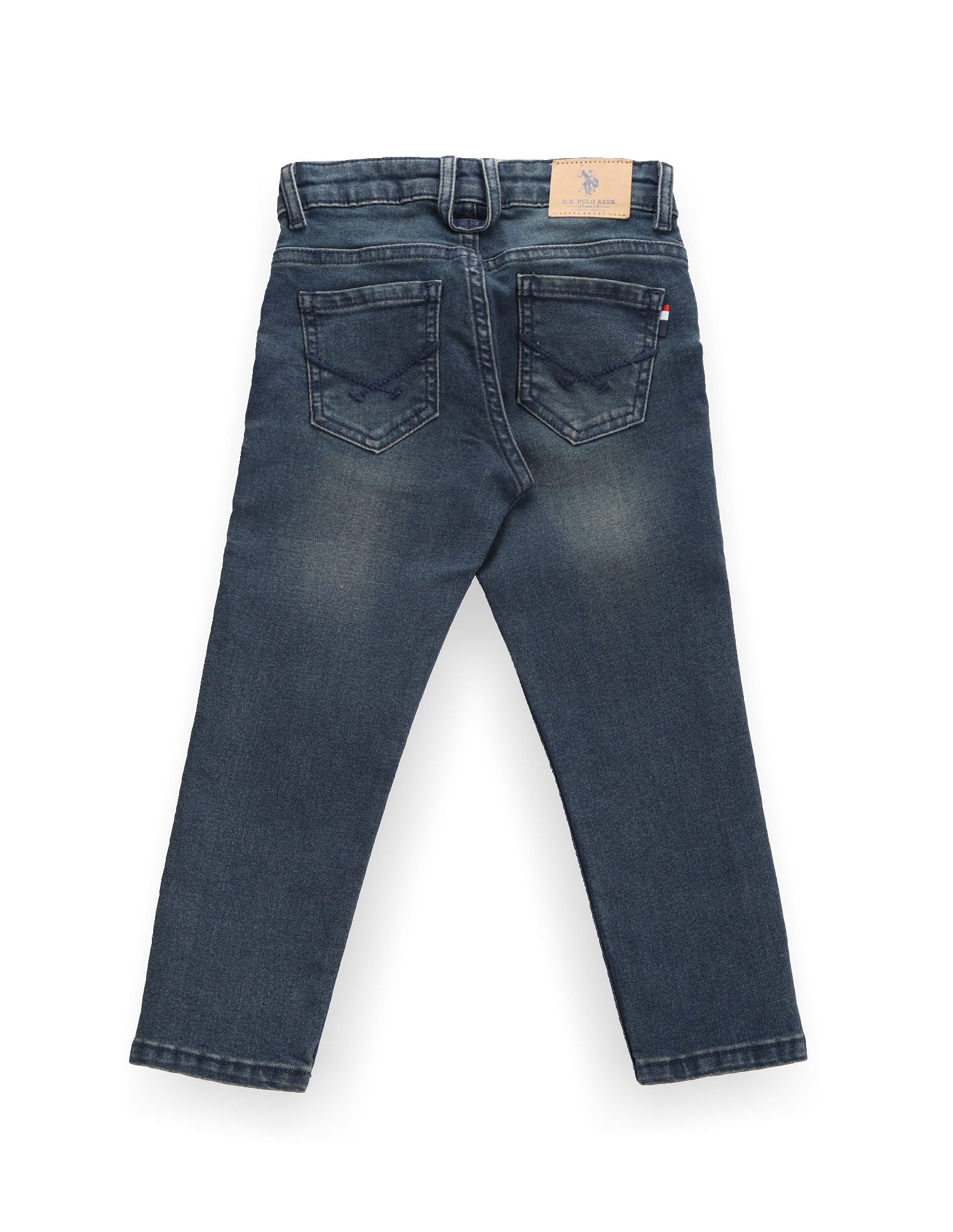 Boys Lightly Distressed Slim Jeans Blue - U.S. POLO ASSN. | Large