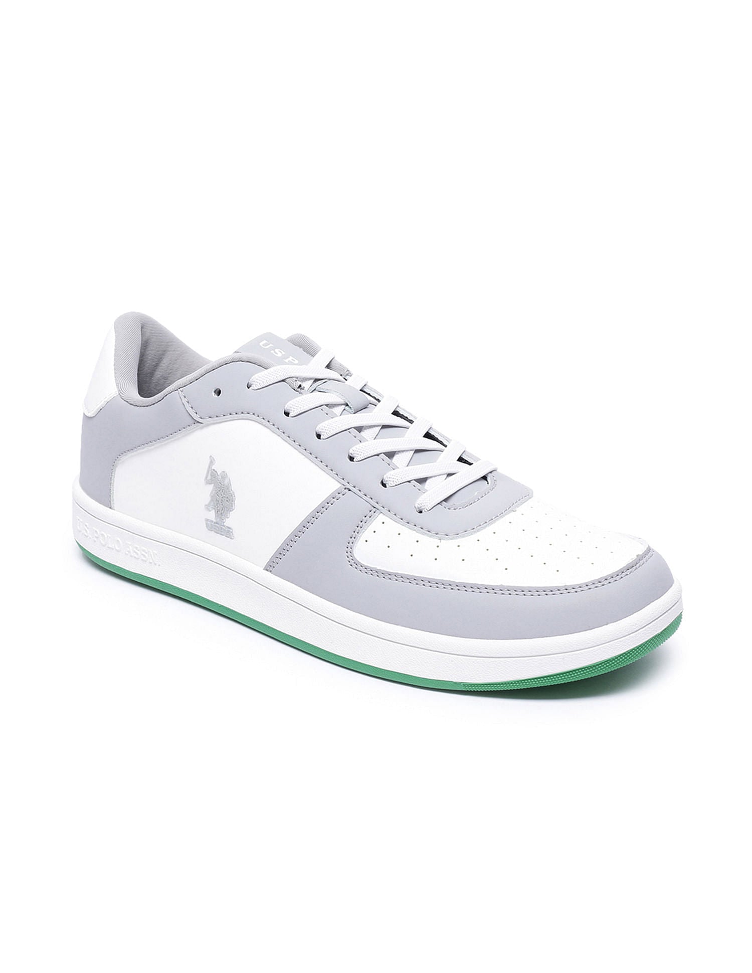 Men Rein 2.0 Grey Retro Court Sneakers Grey - U.S. POLO ASSN. | Large