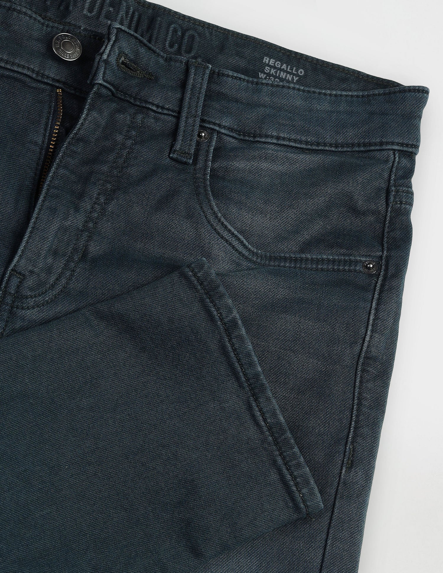 Regallo Skinny Fit Blue Jeans Blue - U.S. Polo Assn. India | Large