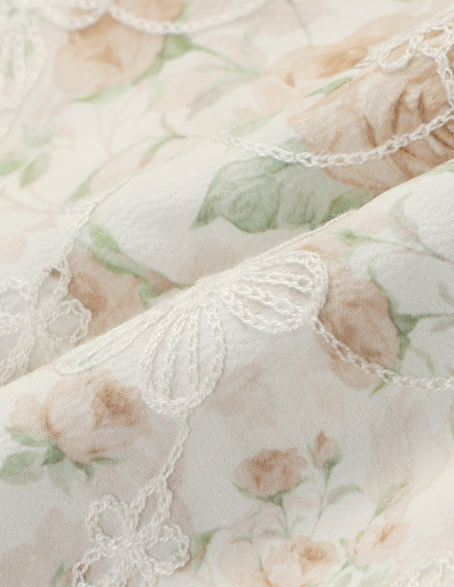 Relaxed Fit Floral Printed Top Beige - U.S. Polo Assn. India | Large