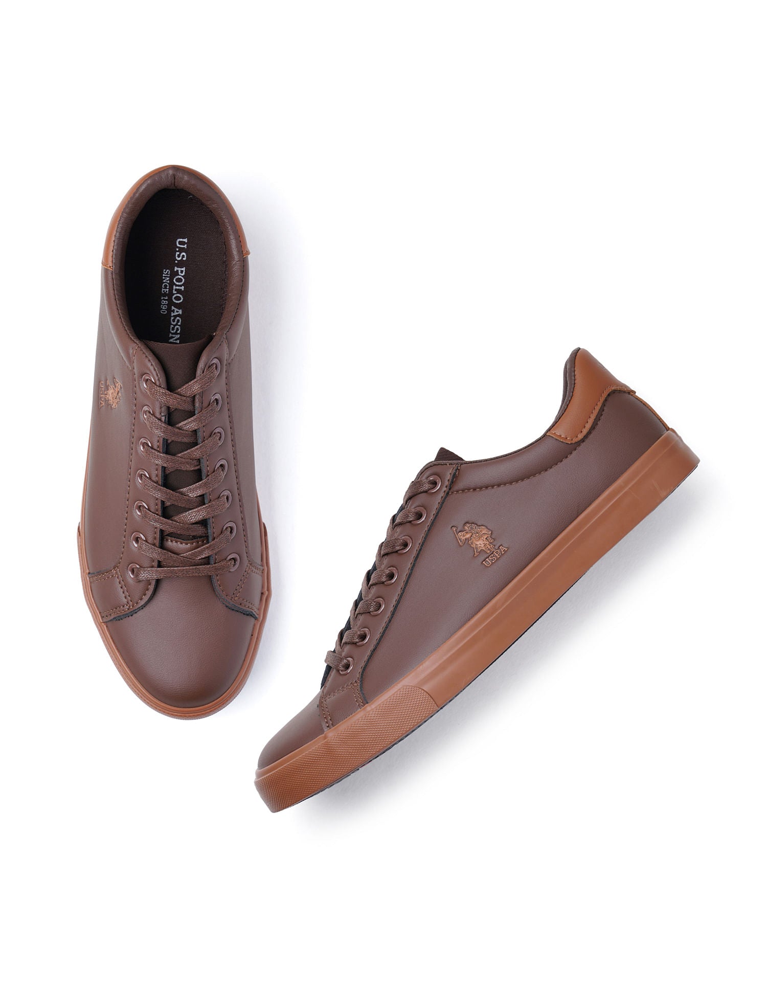 Men Panelled Madryn 2.0 Sneakers Brown - U.S. POLO ASSN. | Large