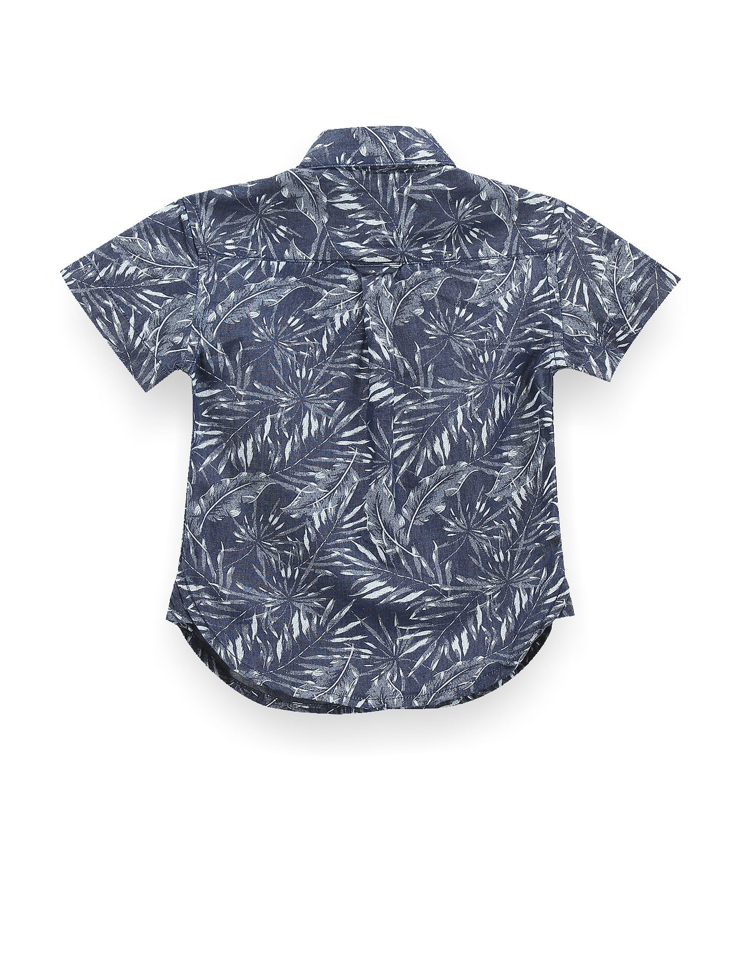 Boys Spread Collar Cotton Shirt Navy - U.S. POLO ASSN. | Large