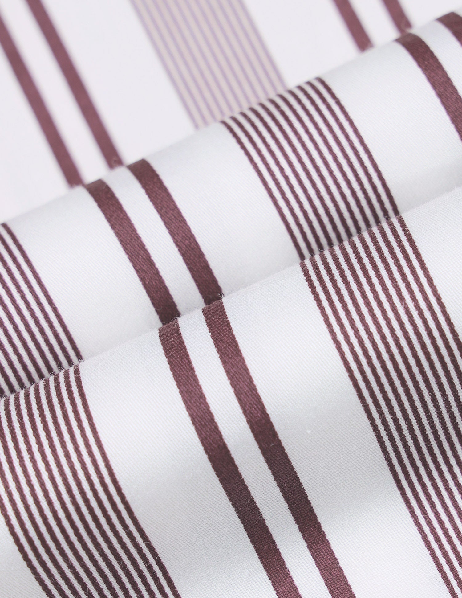 Vertical Striped Satin Shirt Maroon - U.S. Polo Assn. India | Large