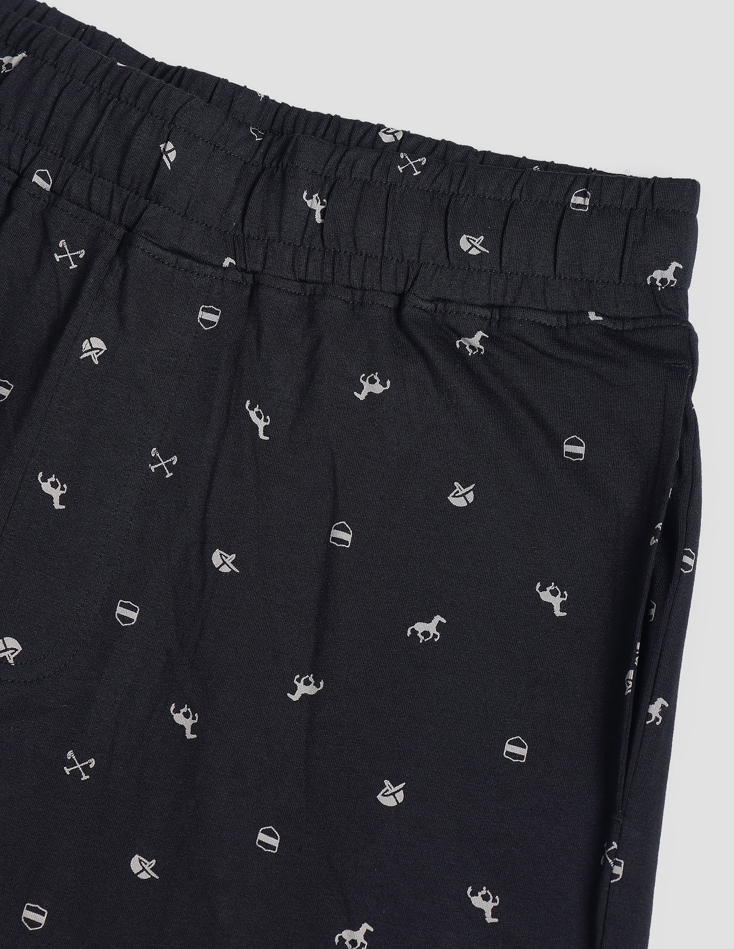 Signature Print LP002 Lounge Pants - Pack Of 1 Black - U.S. POLO ASSN. | Large