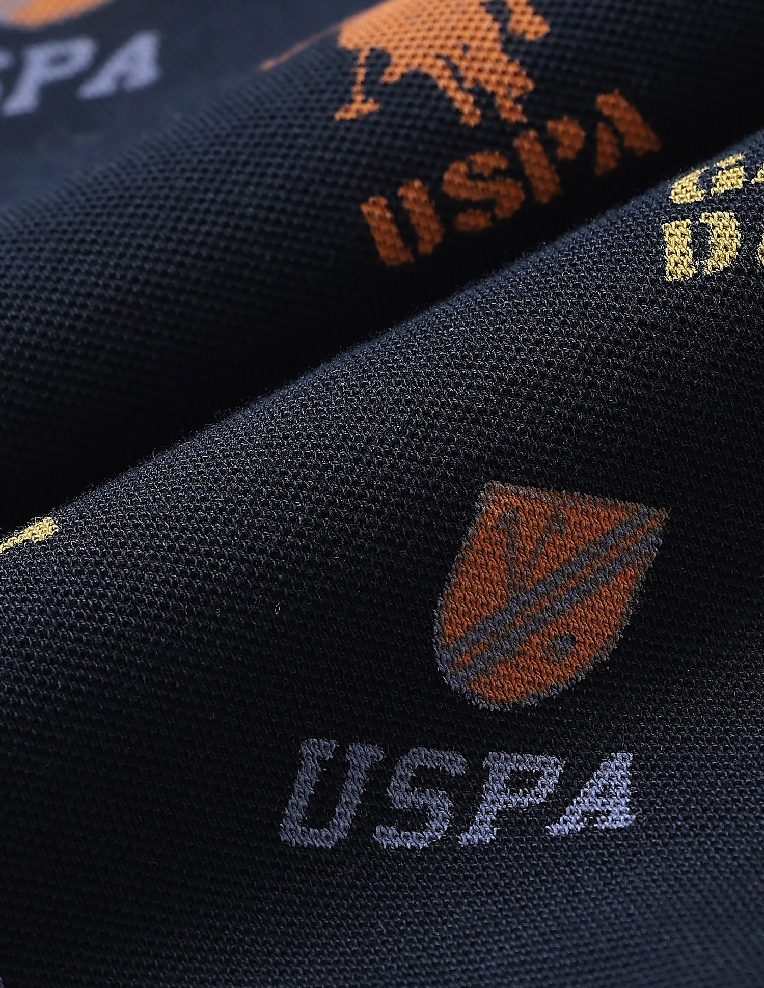 Graphic Brand Printed Regular Fit Polo Shirt Navy - U.S. Polo Assn. India | Large