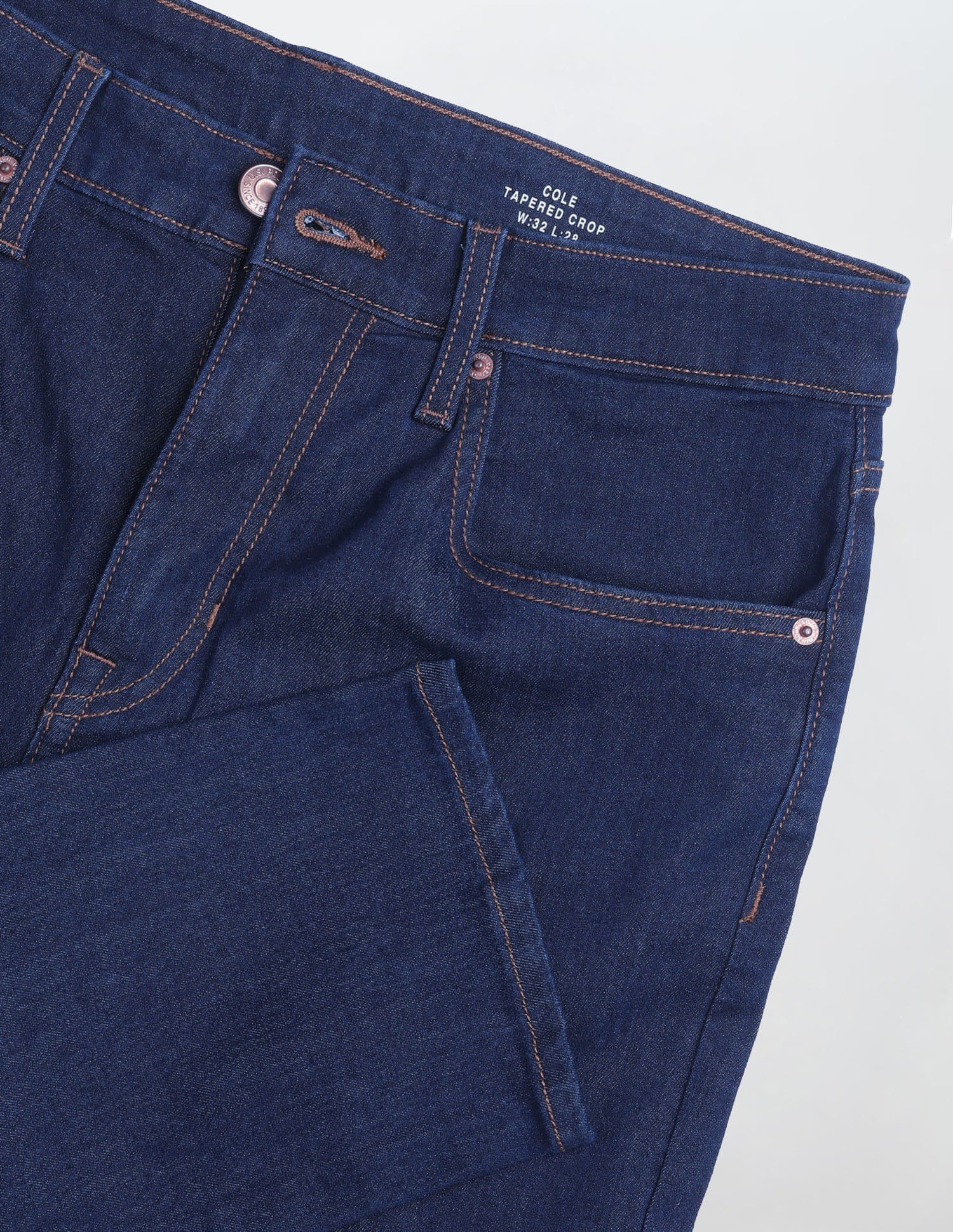 Solid Tapered Fit Jeans Blue - U.S. Polo Assn. India | Large