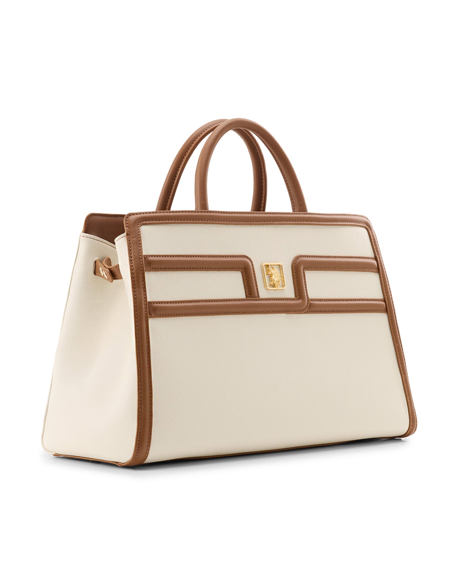 Carla Satchel Bag Beige - U.S. Polo Assn. India | Large