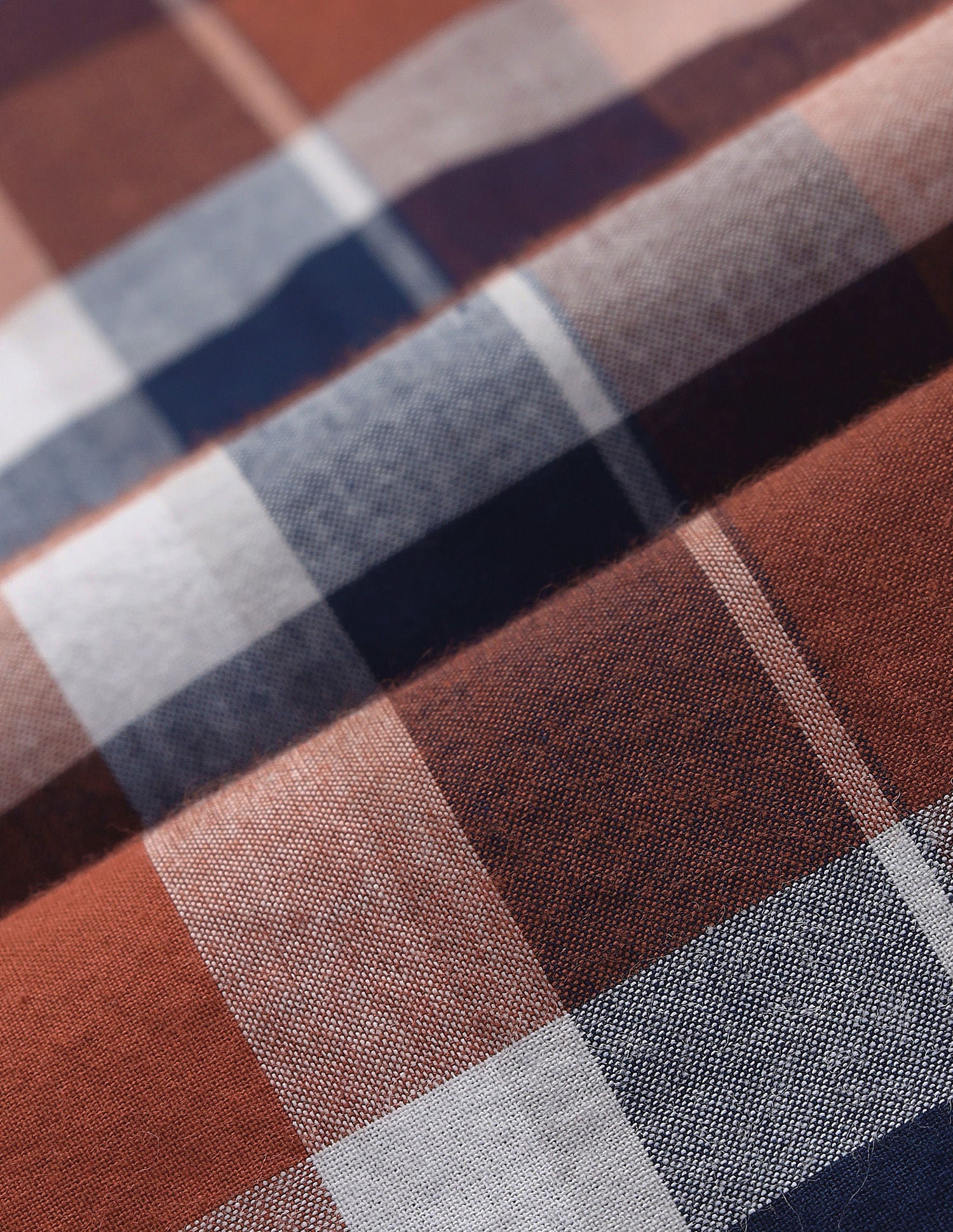 Tartan Check Slim Shirt Rust - U.S. Polo Assn. India | Large