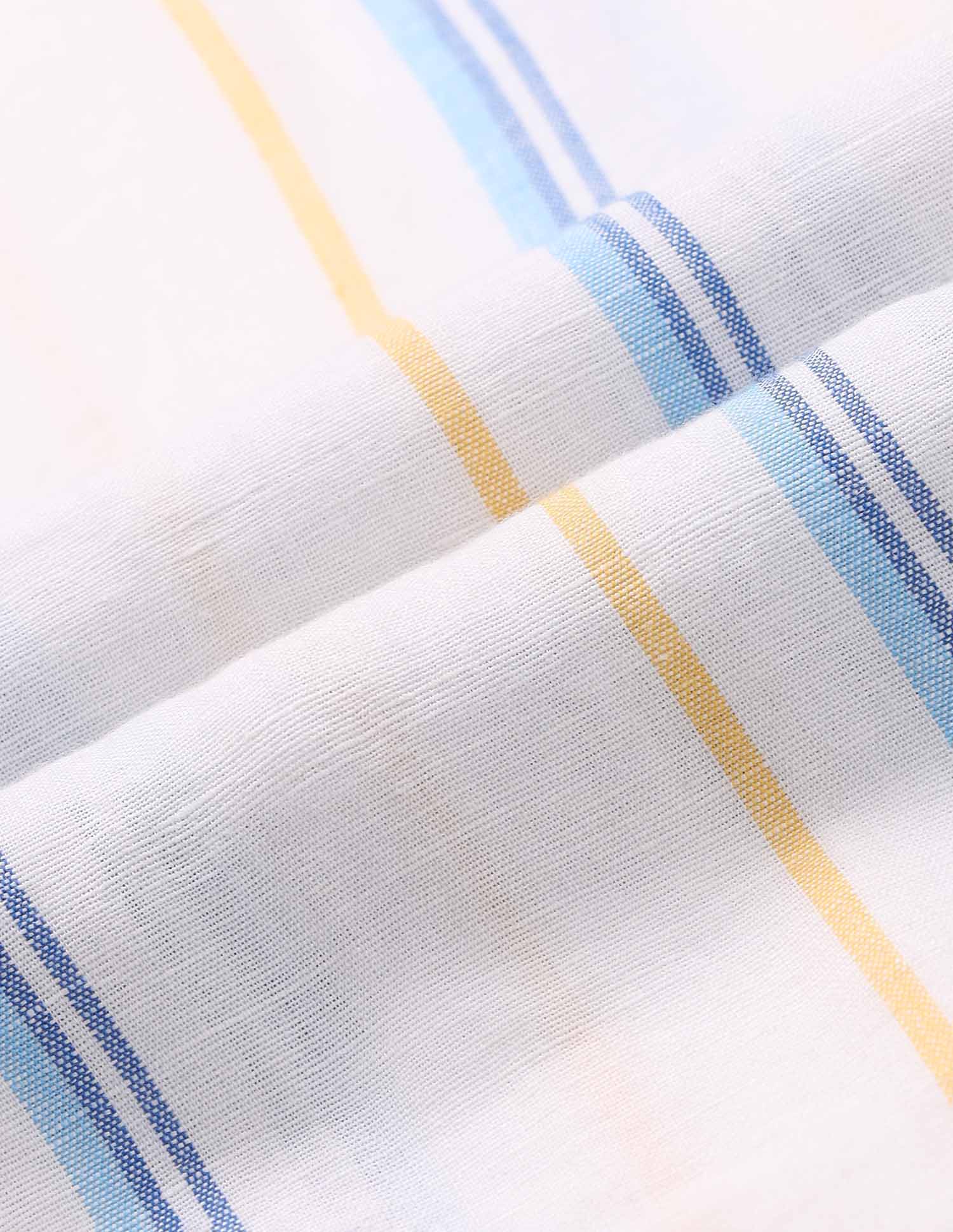 Vertical Striped Tailored Fit Shirt White - U.S. Polo Assn. India | Large